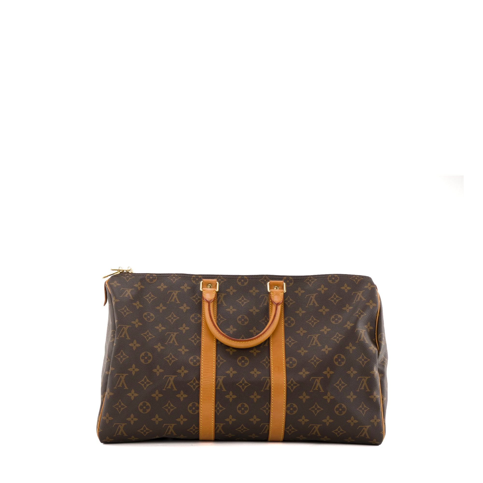 LOUIS VUITTON - Sac de voyage Keepall 45 Louis Vuitton en toile enduite monogrammée vintage