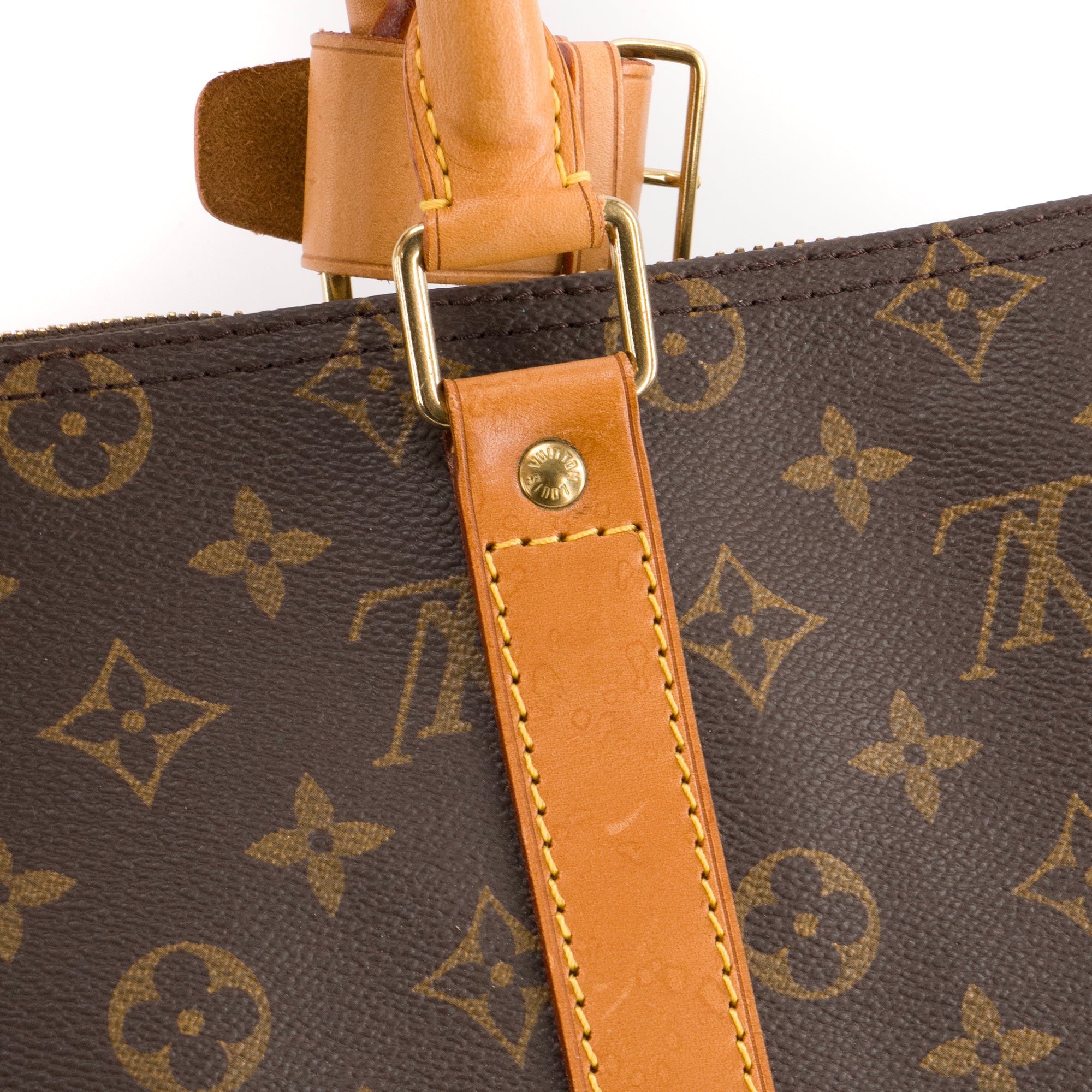 LOUIS VUITTON - Sac de voyage Keepall 45 Louis Vuitton en toile enduite monogrammée vintage