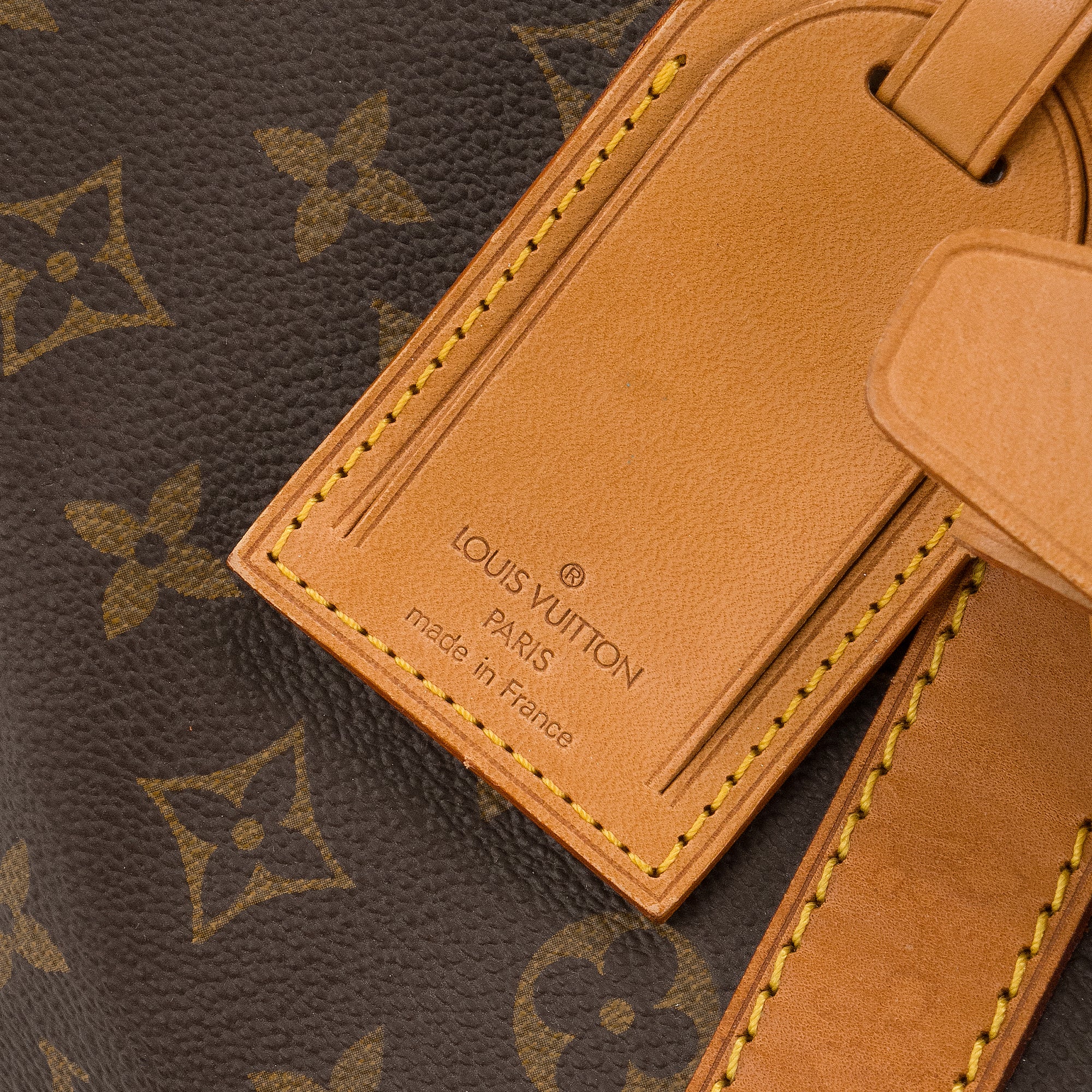 LOUIS VUITTON - Sac de voyage Keepall 45 Louis Vuitton en toile enduite monogrammée vintage