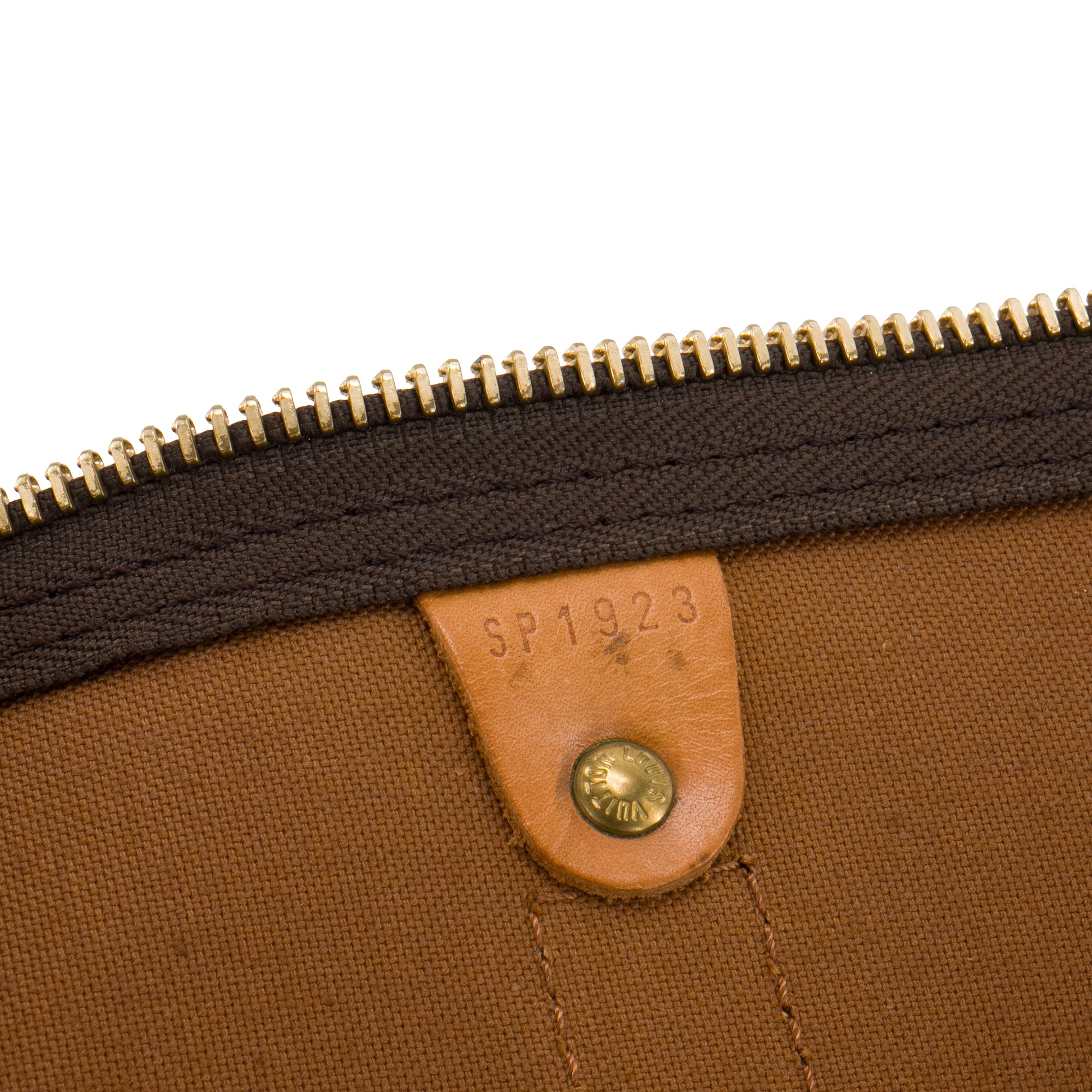 LOUIS VUITTON - Sac de voyage Keepall 45 Louis Vuitton en toile enduite monogrammée vintage