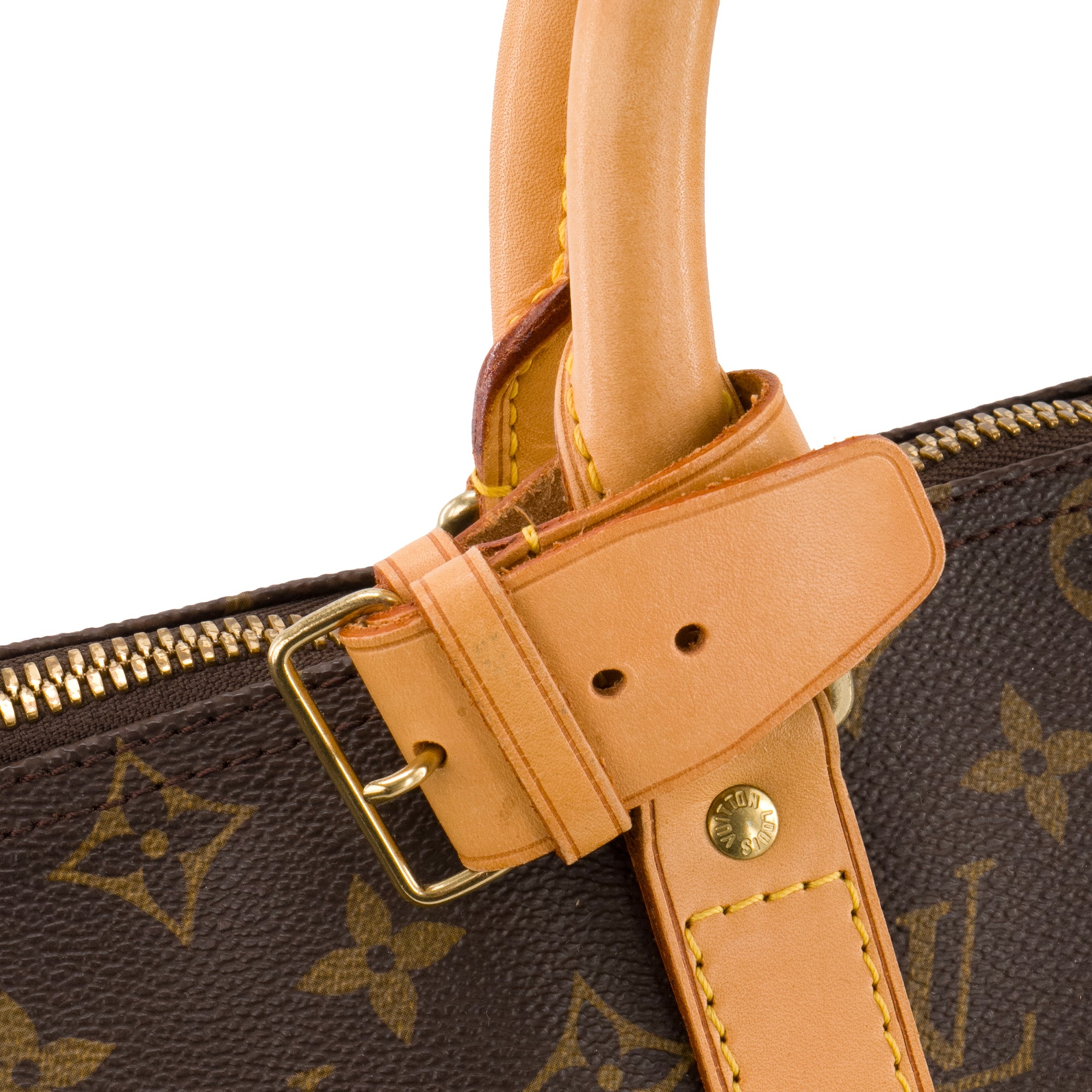 LOUIS VUITTON - Sac de voyage Keepall 45 Louis Vuitton en toile enduite monogrammée vintage