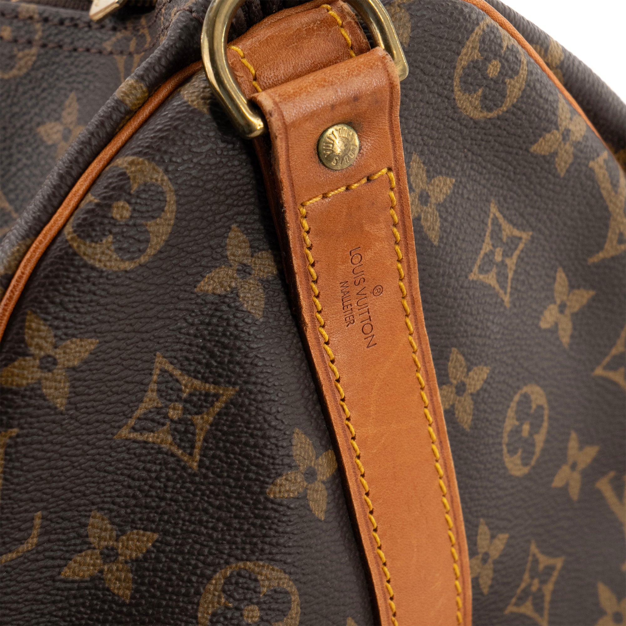LOUIS VUITTON - Sac de voyage Keepall 50 Louis Vuitton en toile enduite monogrammée vintage