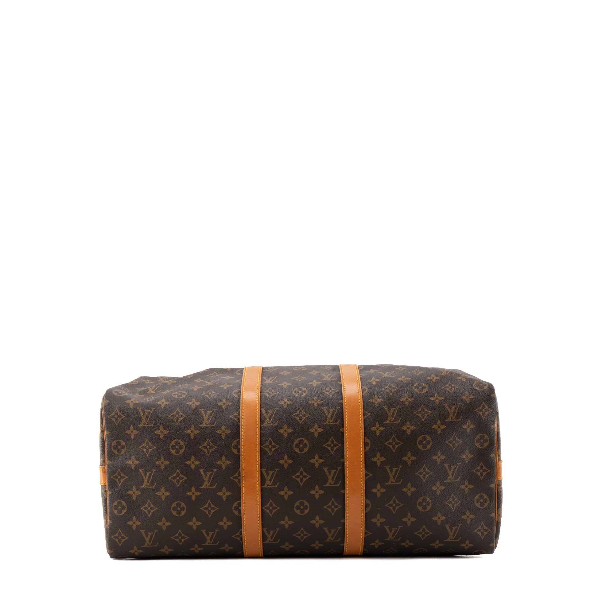LOUIS VUITTON - Sac de voyage Keepall 50 Louis Vuitton en toile enduite monogrammée vintage