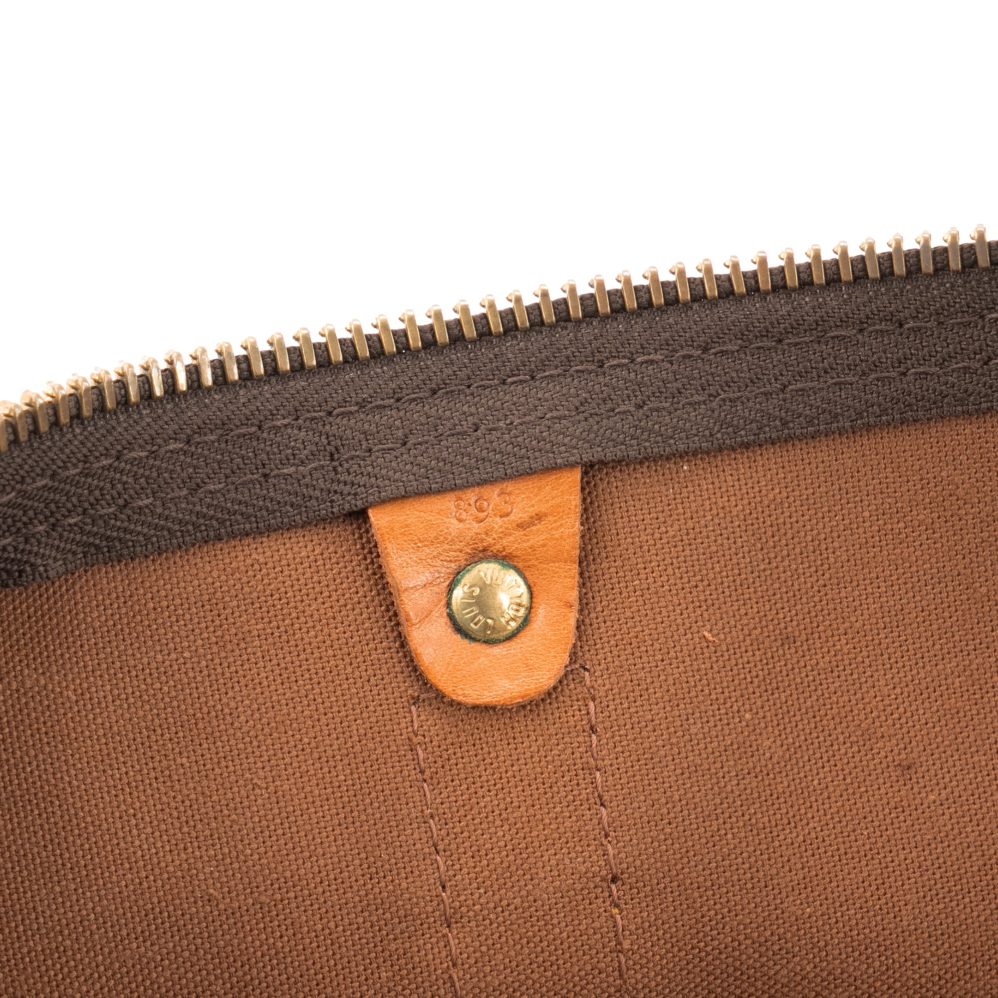 LOUIS VUITTON - Sac de voyage Keepall 50 Louis Vuitton en toile enduite monogrammée vintage