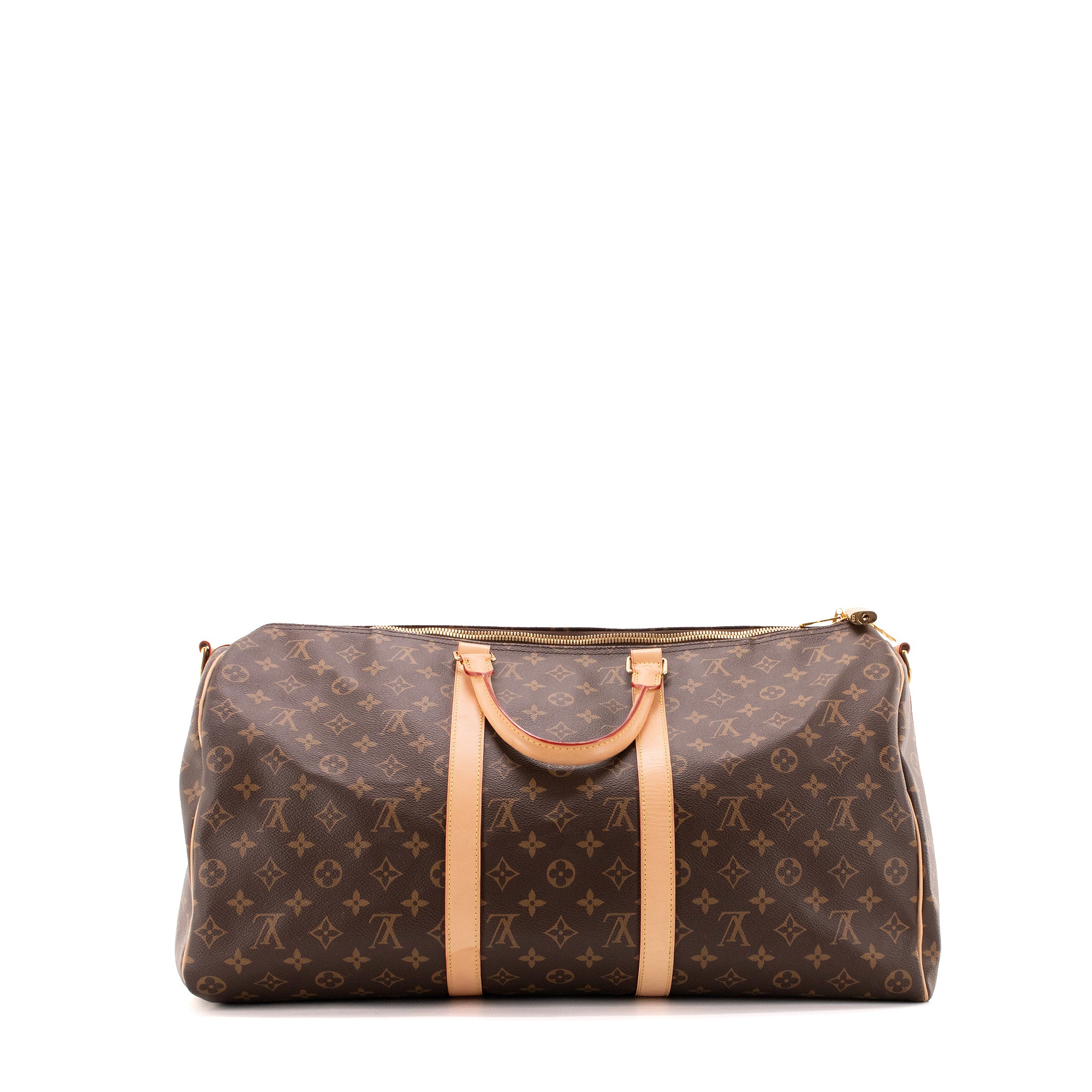LOUIS VUITTON - Sac de voyage Keepall 50 Louis Vuitton en toile enduite monogrammée
