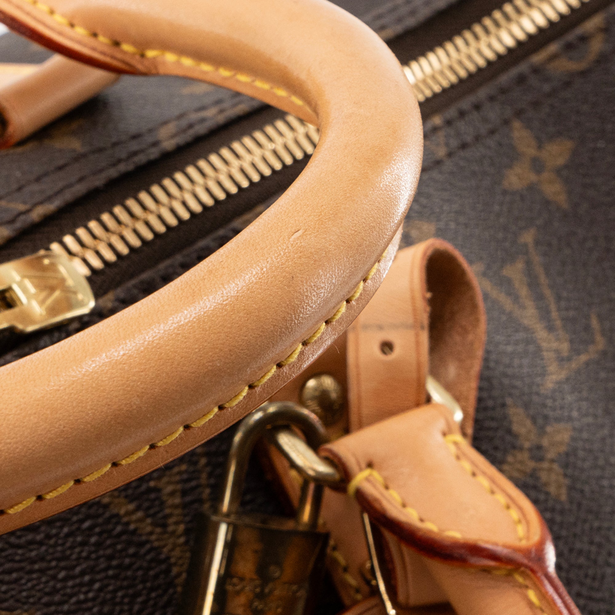 LOUIS VUITTON - Sac de voyage Keepall 50 Louis Vuitton en toile enduite monogrammée marron vintage