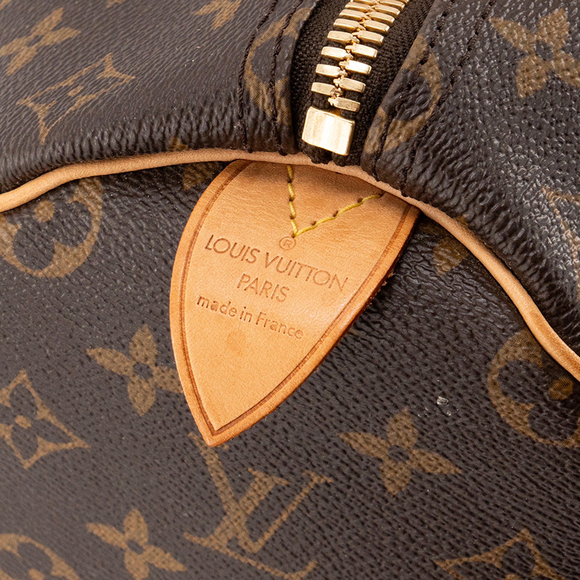 LOUIS VUITTON - Sac de voyage Keepall 50 Louis Vuitton en toile enduite monogrammée marron vintage