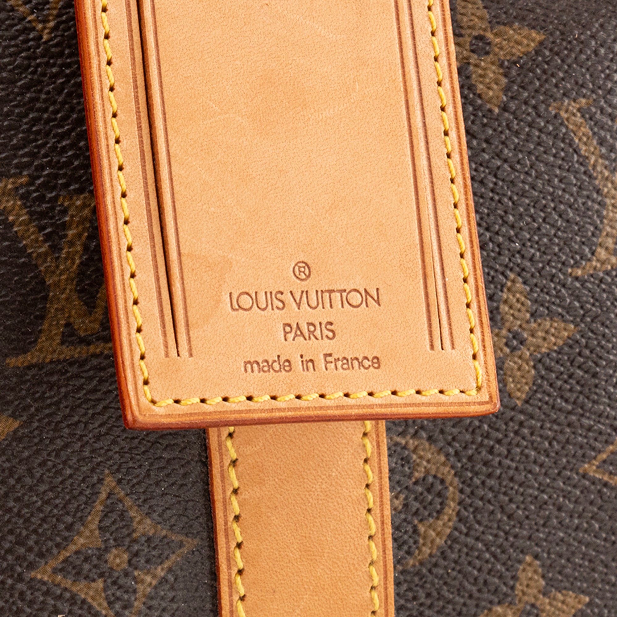 LOUIS VUITTON - Sac de voyage Keepall 50 Louis Vuitton en toile enduite monogrammée marron vintage