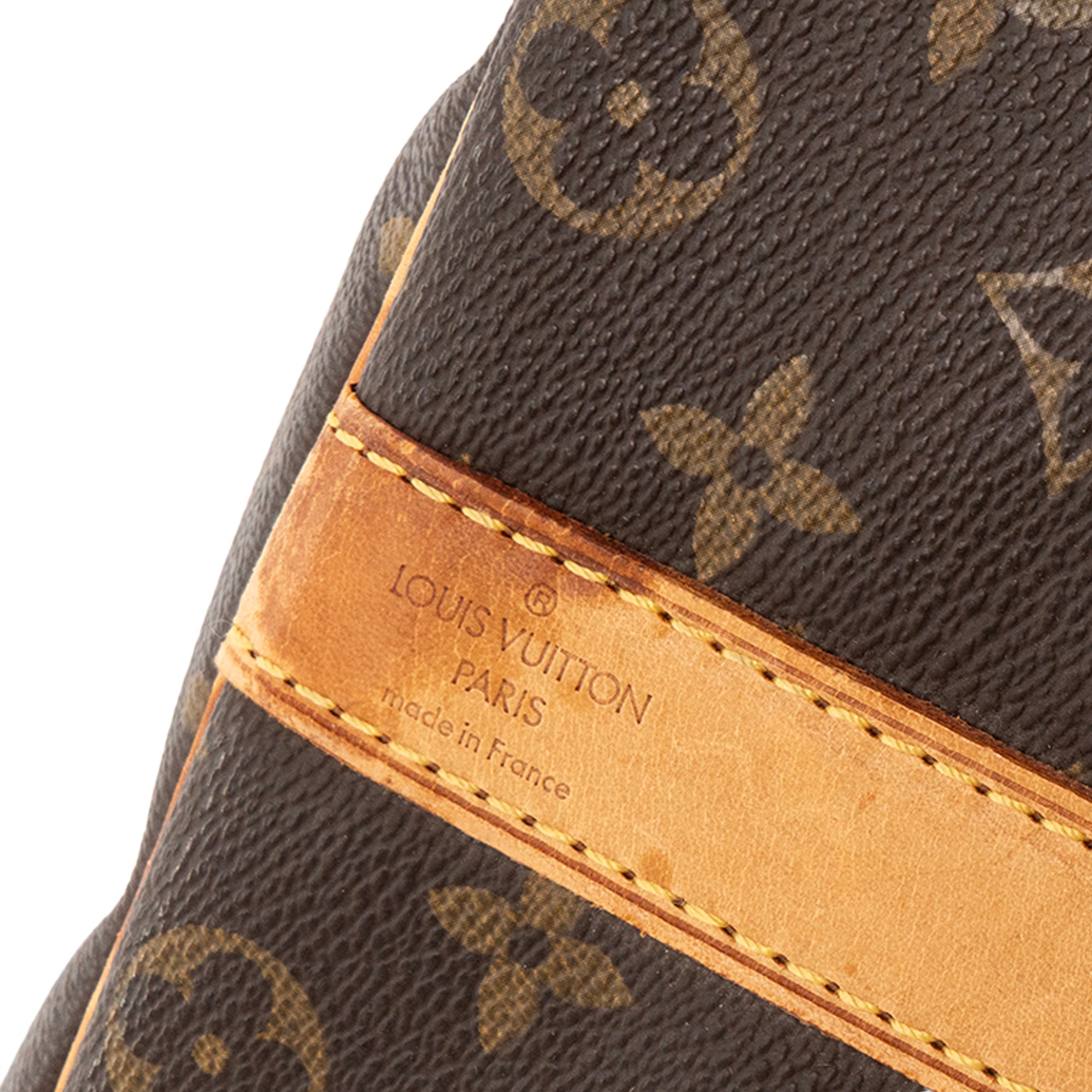 LOUIS VUITTON - Sac de voyage Keepall 50 Louis Vuitton en toile enduite monogrammée vintage