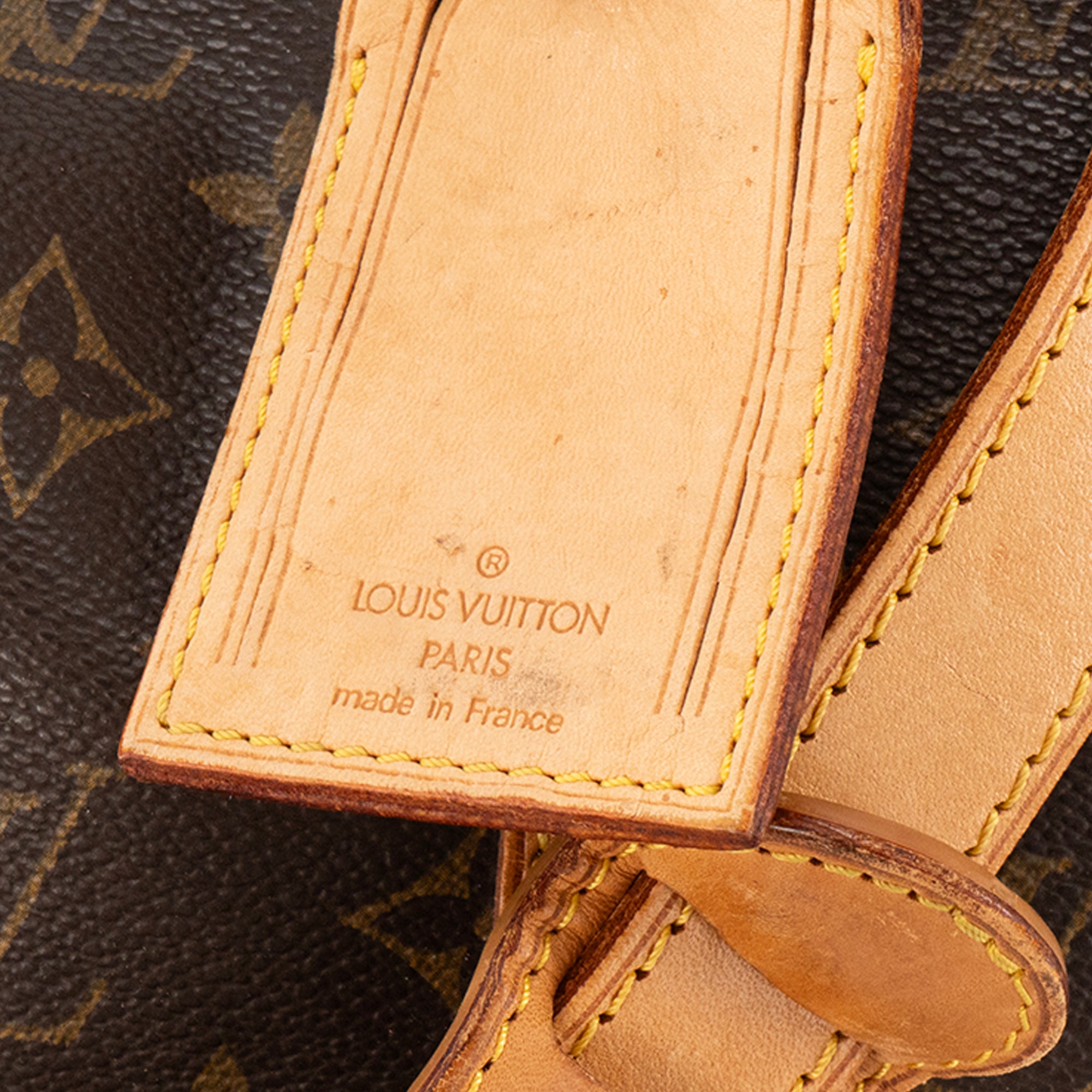 LOUIS VUITTON - Sac de voyage Keepall 50 Louis Vuitton en toile enduite monogrammée vintage