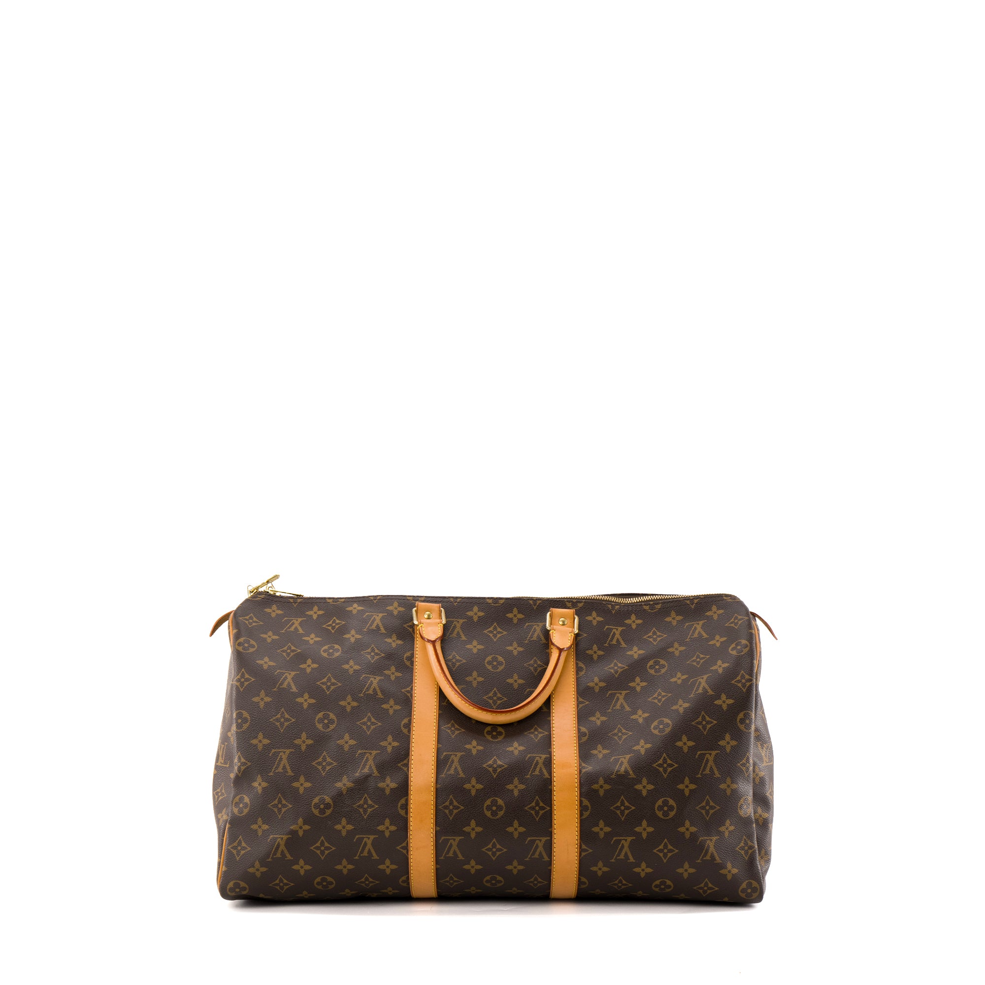 LOUIS VUITTON - Sac de voyage Keepall 50 Louis Vuitton en toile enduite monogrammée vintage