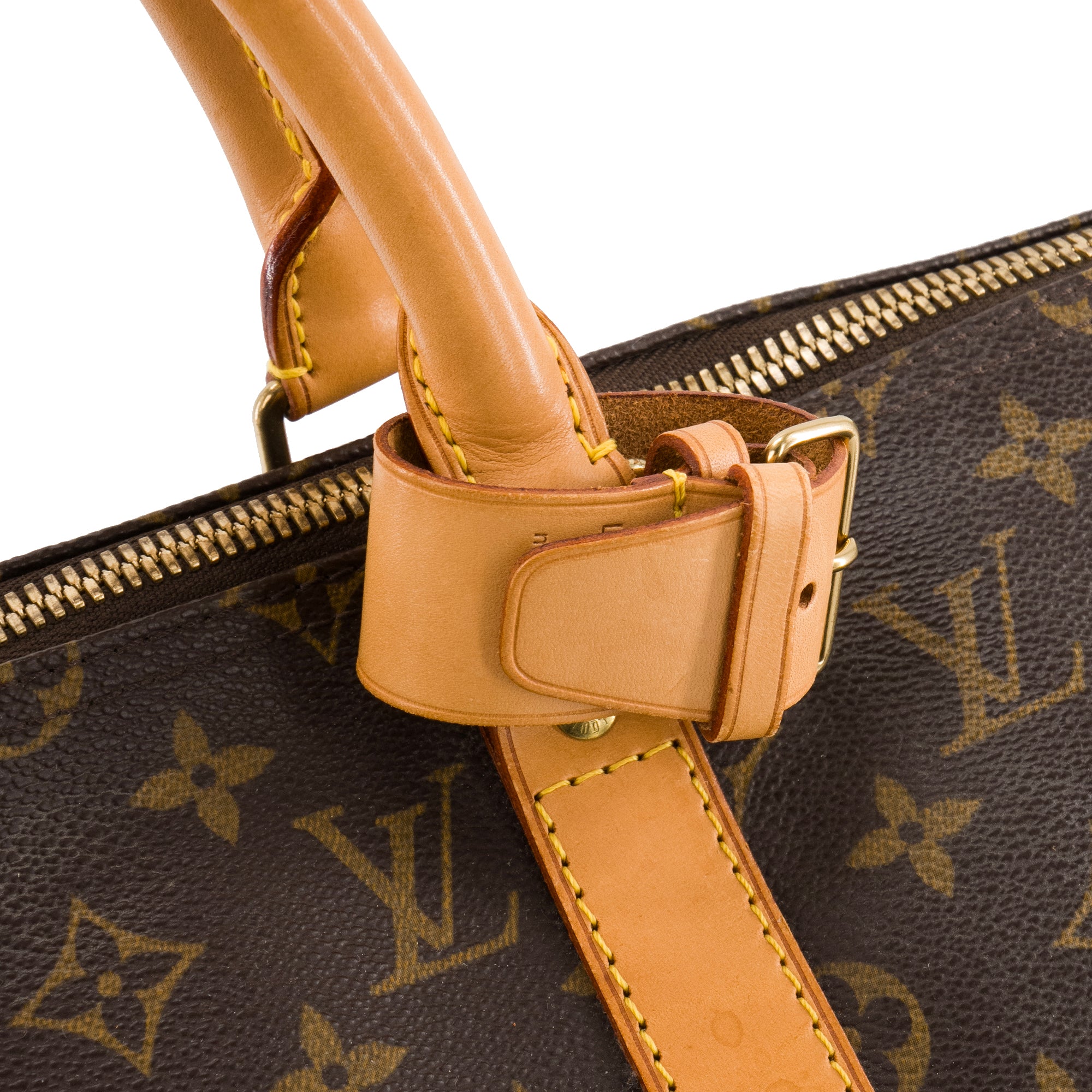 LOUIS VUITTON - Sac de voyage Keepall 50 Louis Vuitton en toile enduite monogrammée vintage