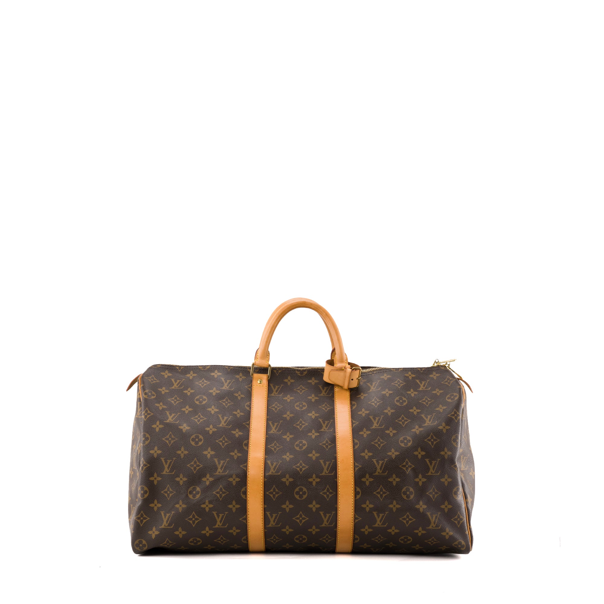 LOUIS VUITTON - Sac de voyage Keepall 50 Louis Vuitton en toile enduite monogrammée vintage