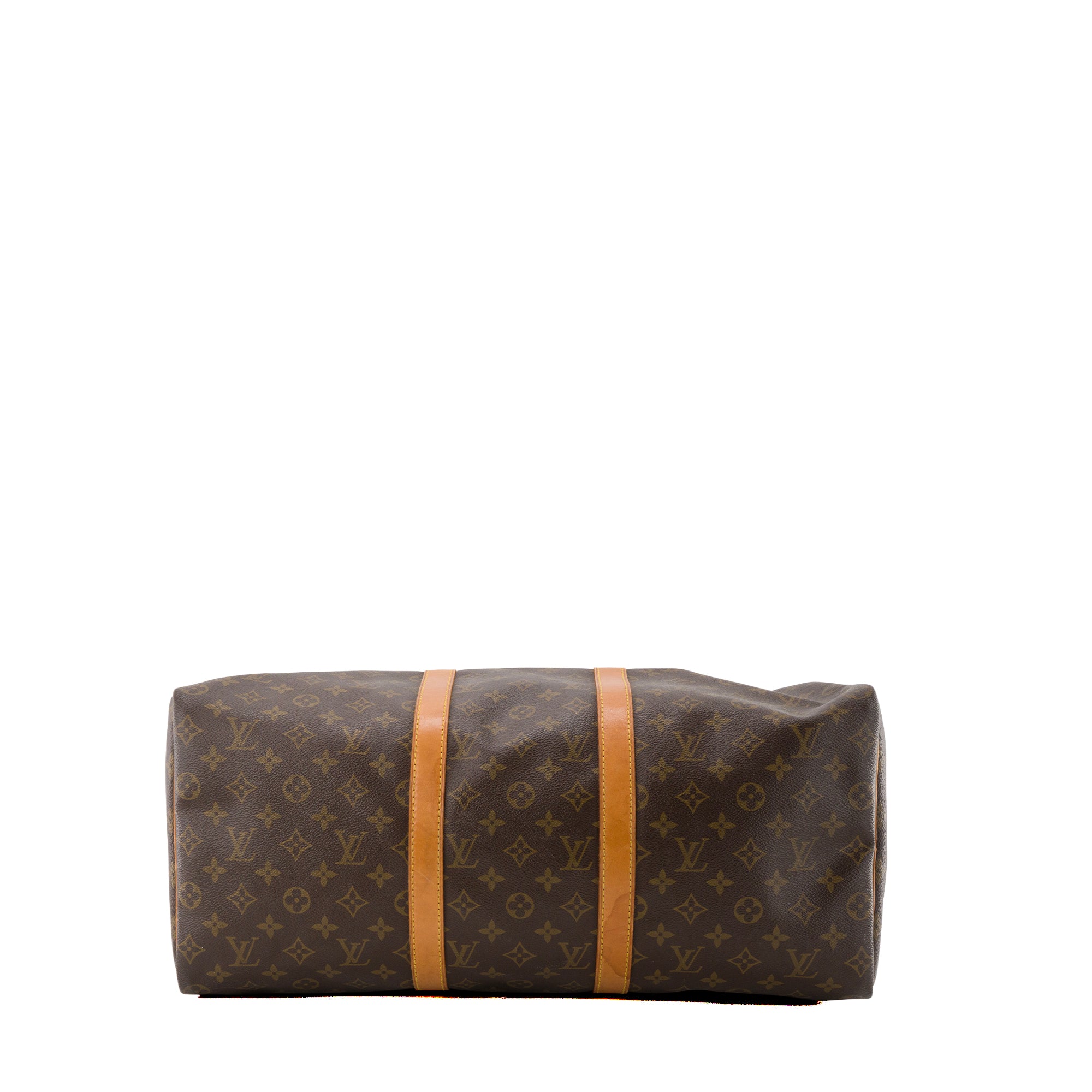LOUIS VUITTON - Sac de voyage Keepall 50 Louis Vuitton en toile enduite monogrammée vintage