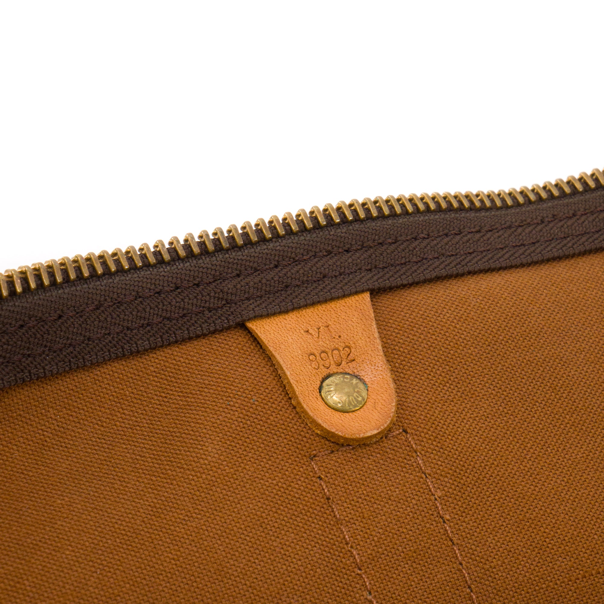 LOUIS VUITTON - Sac de voyage Keepall 50 Louis Vuitton en toile enduite monogrammée vintage