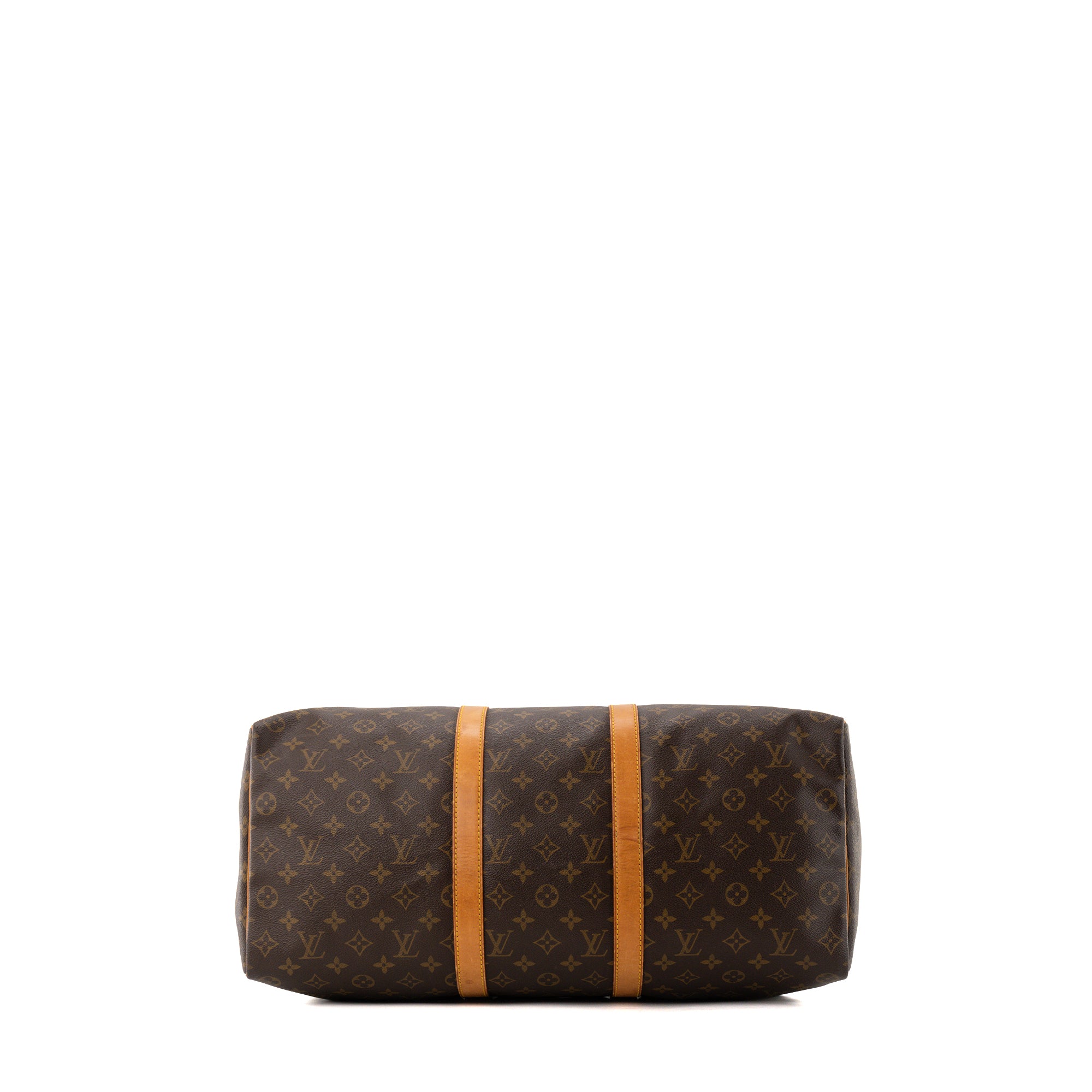 LOUIS VUITTON - Sac de voyage Keepall 50 Louis Vuitton en toile enduite monogrammée vintage
