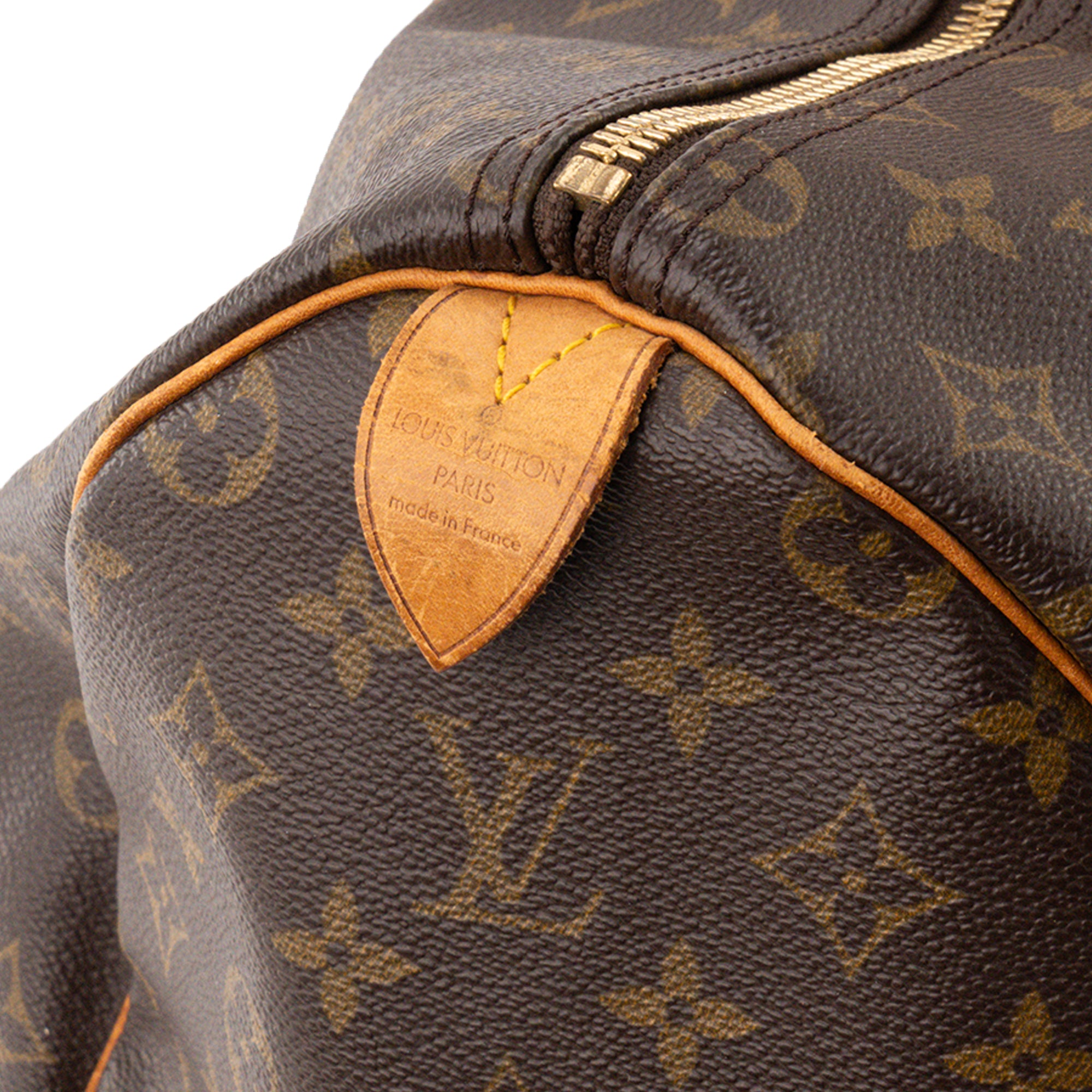 LOUIS VUITTON - Sac de voyage Keepall 50 Louis Vuitton en toile enduite monogrammée vintage