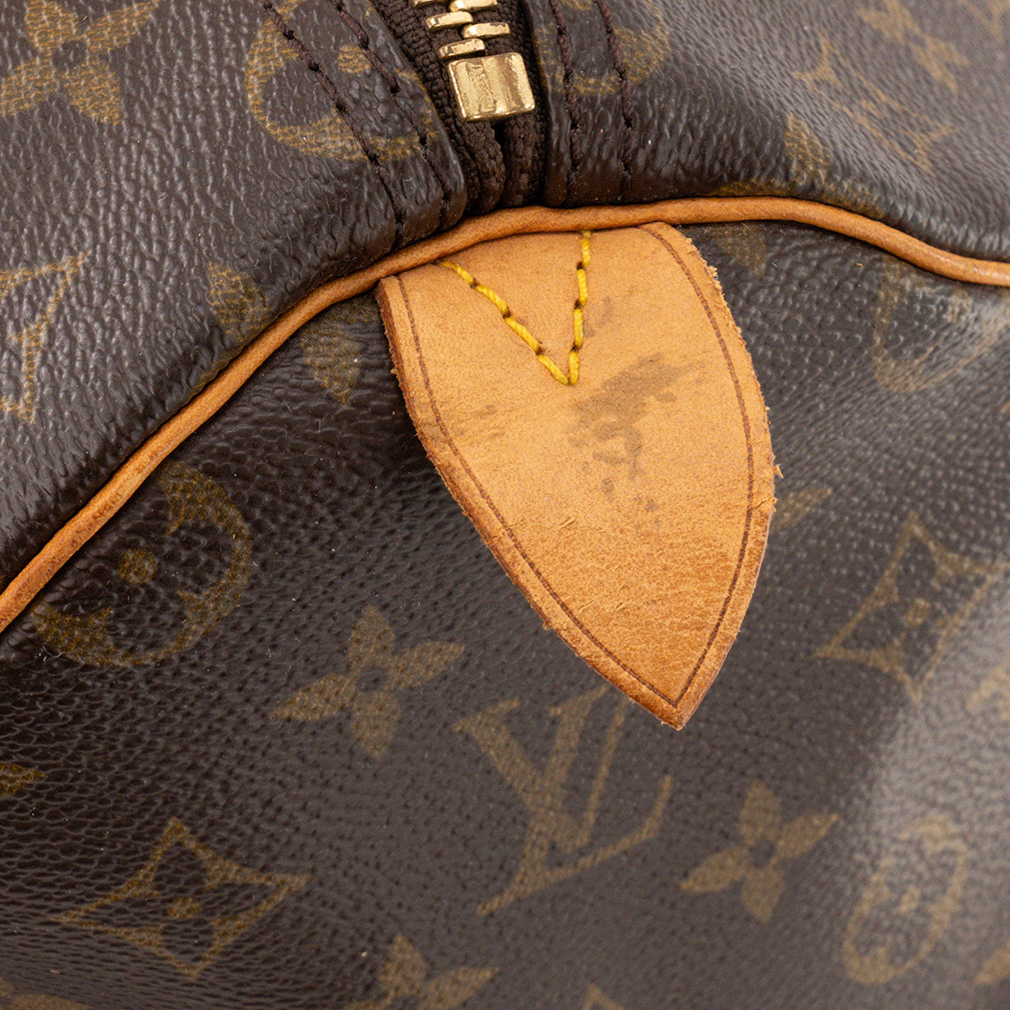 LOUIS VUITTON - Sac de voyage Keepall 50 Louis Vuitton en toile enduite monogrammée vintage