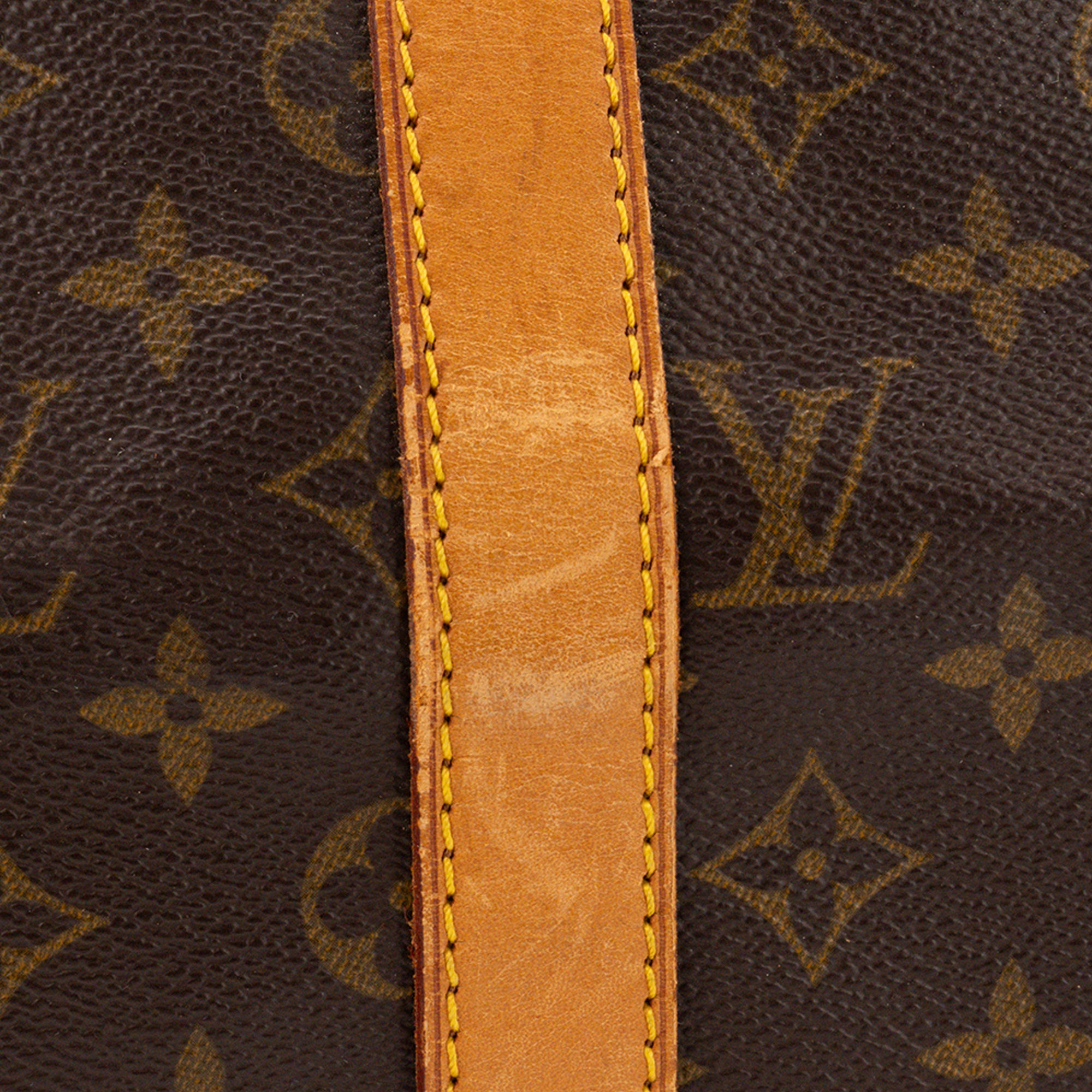 LOUIS VUITTON - Sac de voyage Keepall 50 Louis Vuitton en toile enduite monogrammée vintage