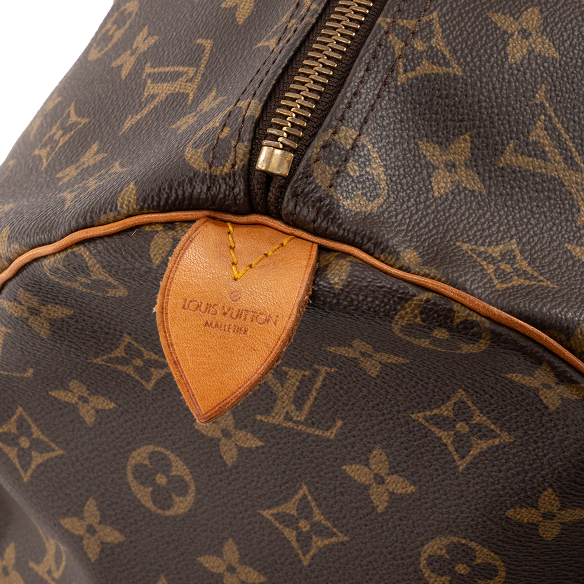 LOUIS VUITTON - Sac de voyage Keepall 50 Louis Vuitton en toile enduite monogrammée vintage