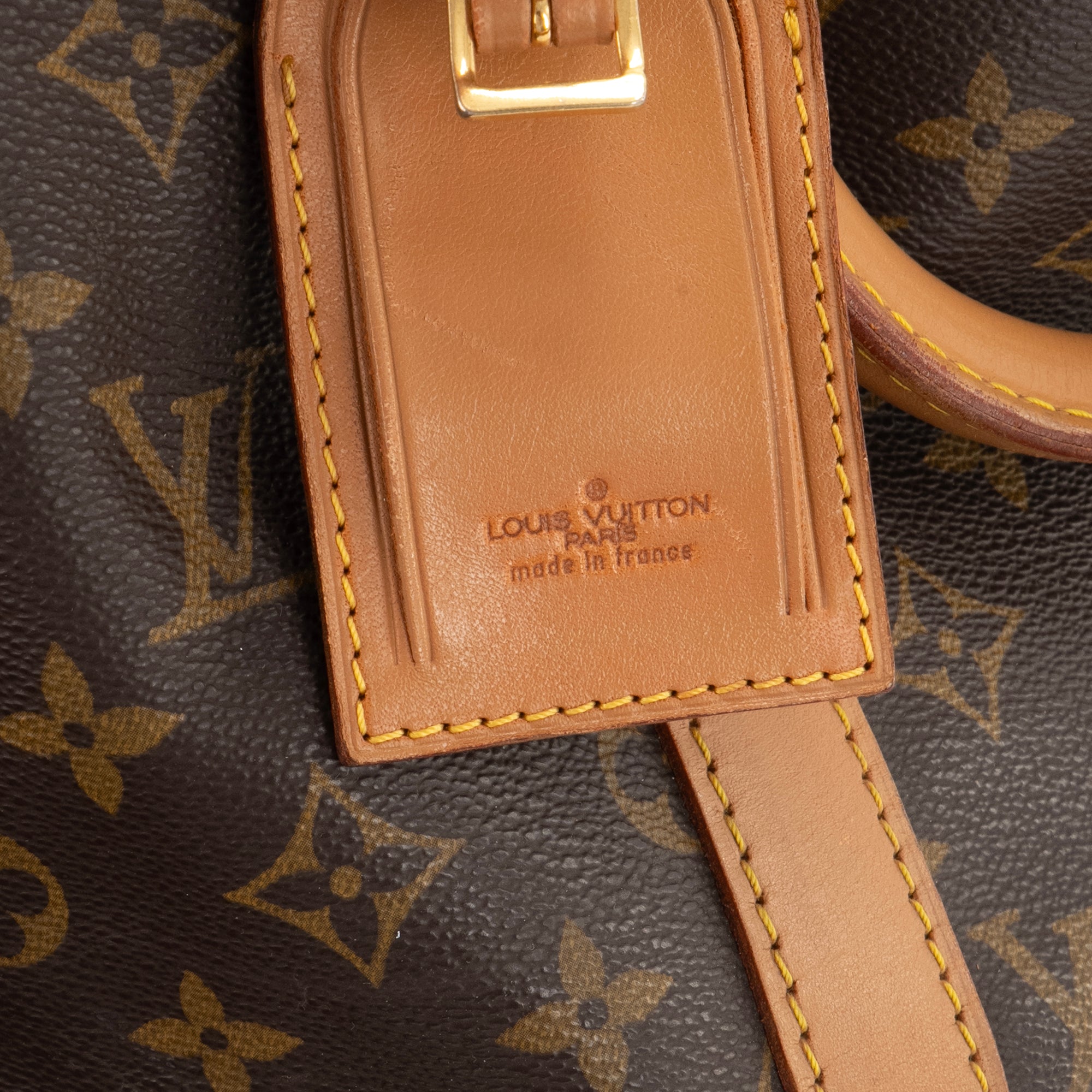 LOUIS VUITTON - Sac de voyage Keepall 50 Louis Vuitton en toile enduite monogrammée vintage