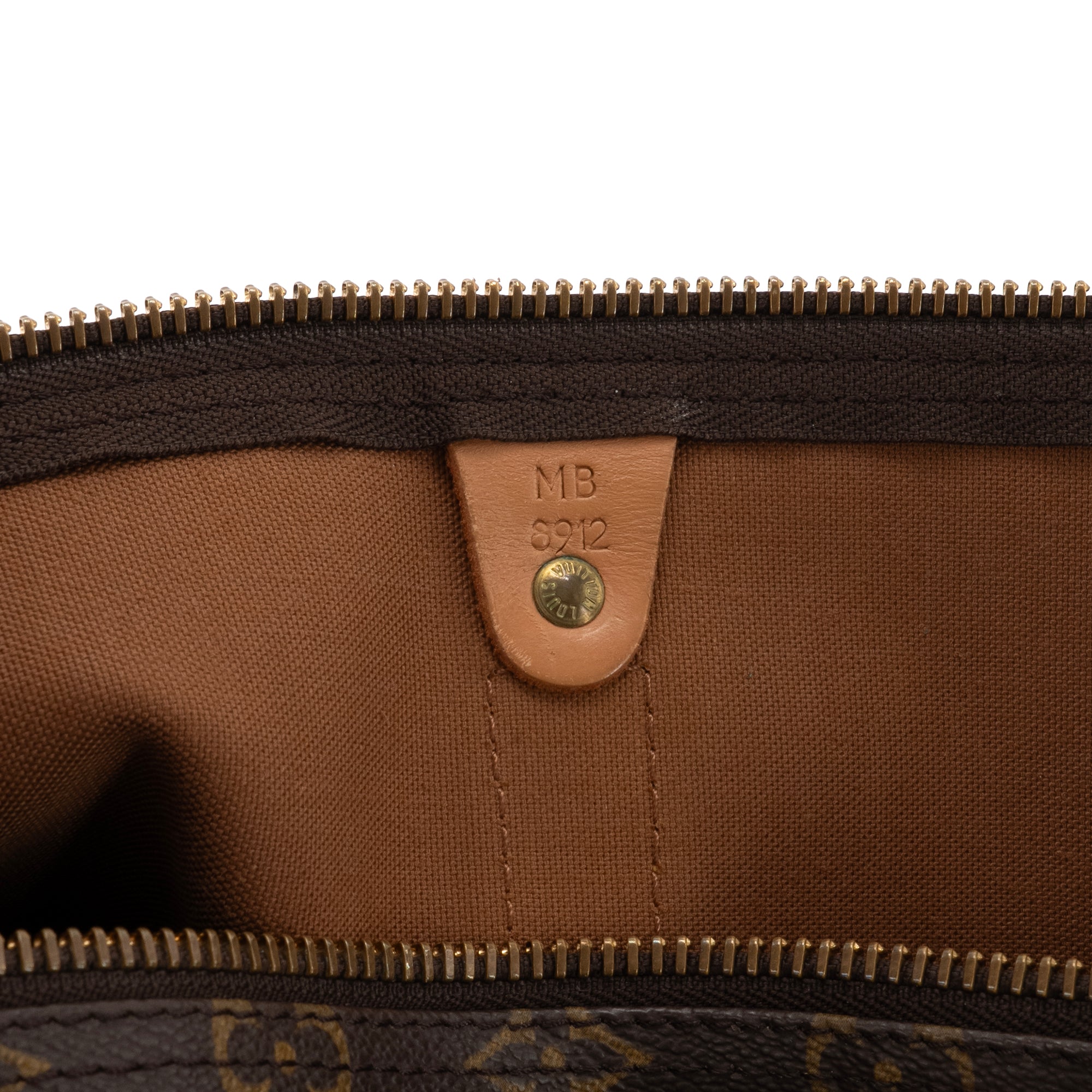 LOUIS VUITTON - Sac de voyage Keepall 50 Louis Vuitton en toile enduite monogrammée vintage
