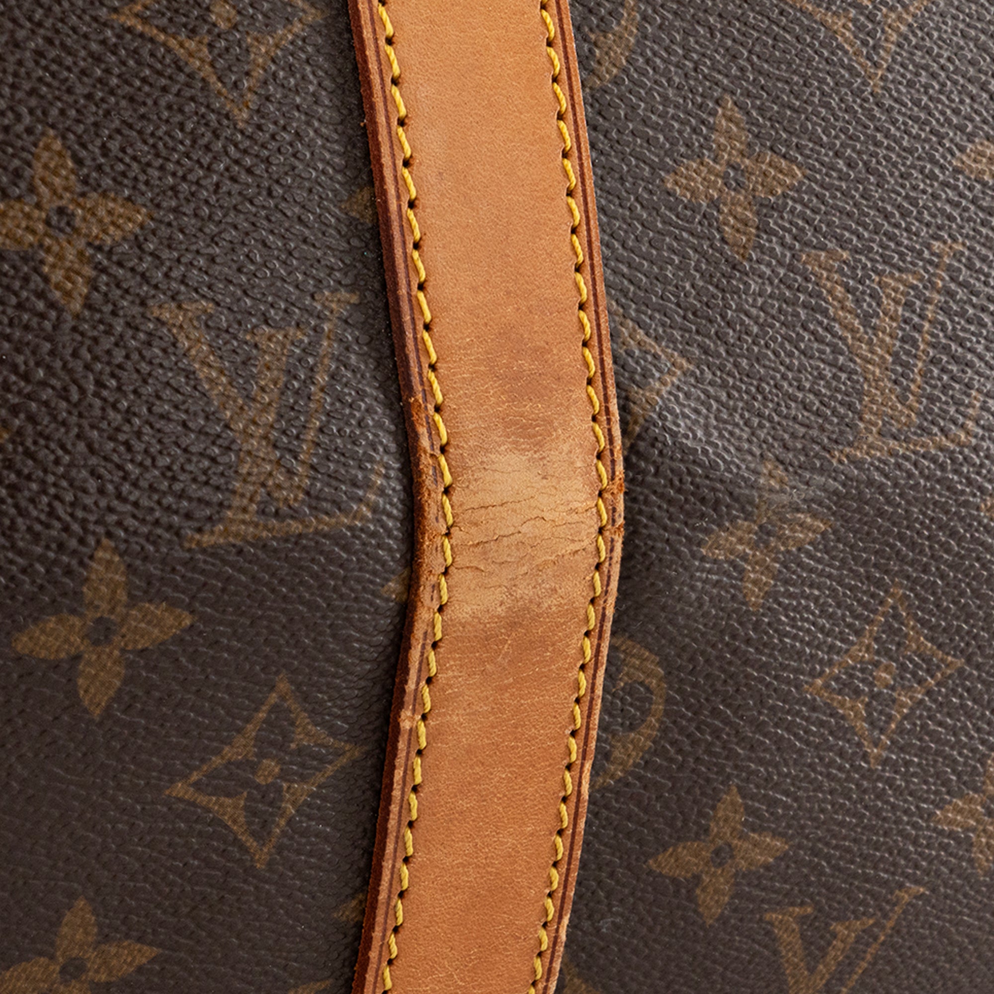 LOUIS VUITTON - Sac de voyage Keepall 50 Louis Vuitton en toile enduite monogrammée vintage