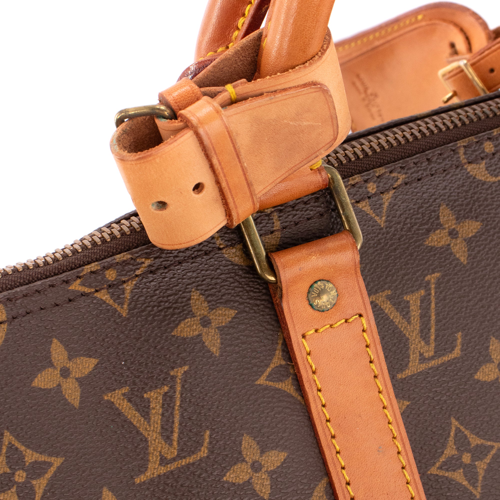 LOUIS VUITTON - Sac de voyage Keepall 50 Louis Vuitton en toile monogrammée vintage