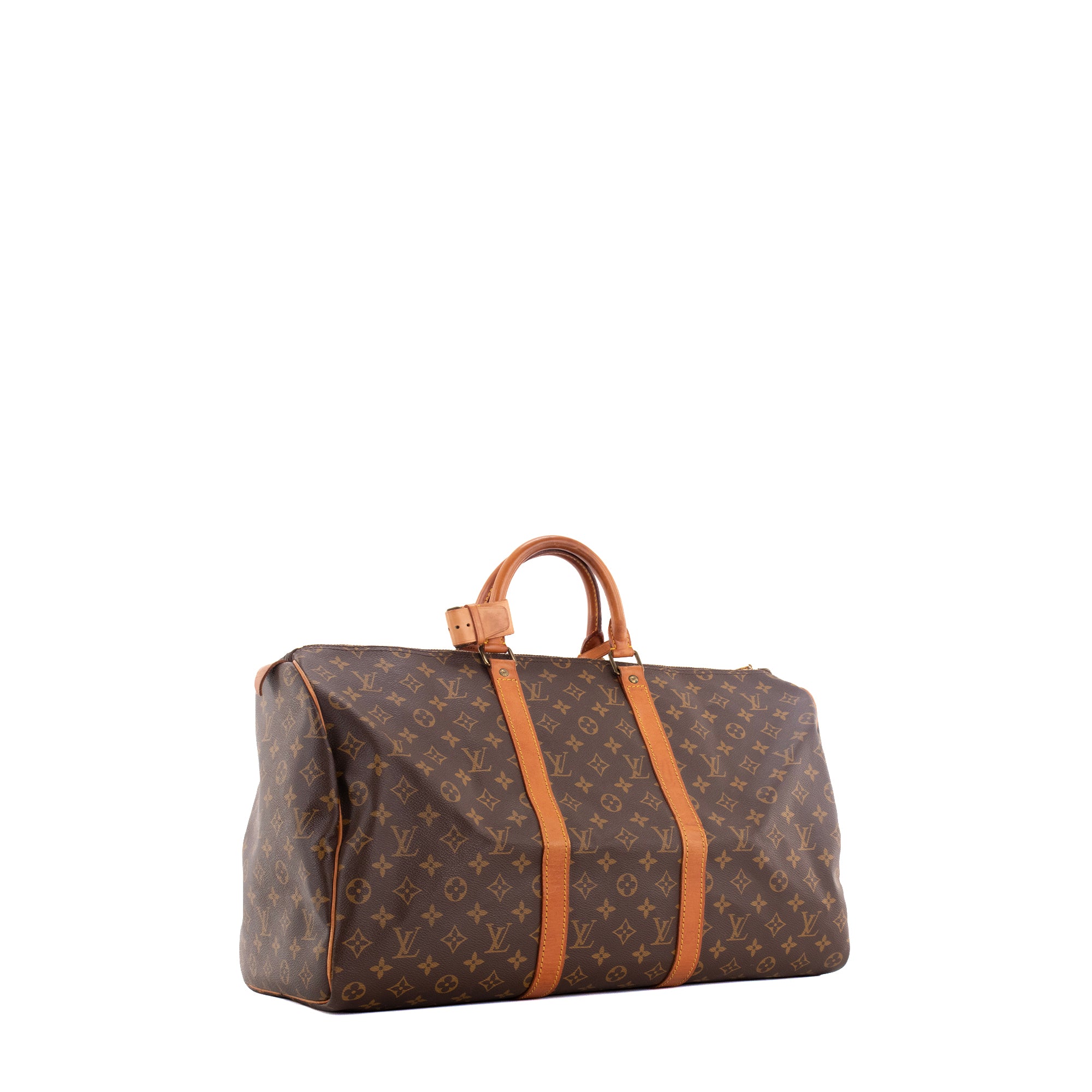 LOUIS VUITTON - Sac de voyage Keepall 50 Louis Vuitton en toile monogrammée vintage