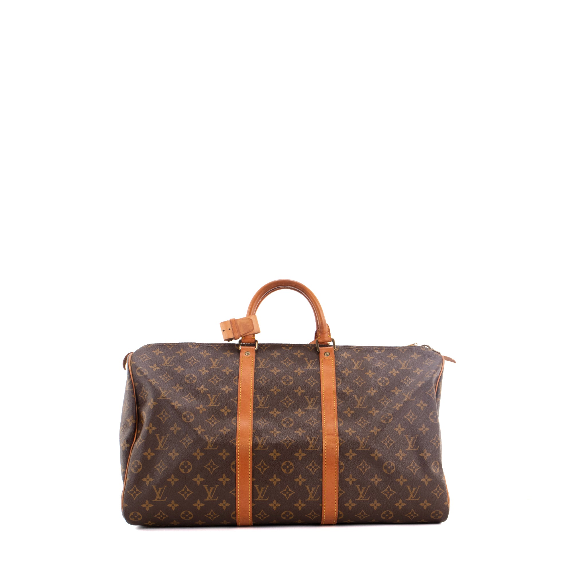 LOUIS VUITTON - Sac de voyage Keepall 50 Louis Vuitton en toile monogrammée vintage