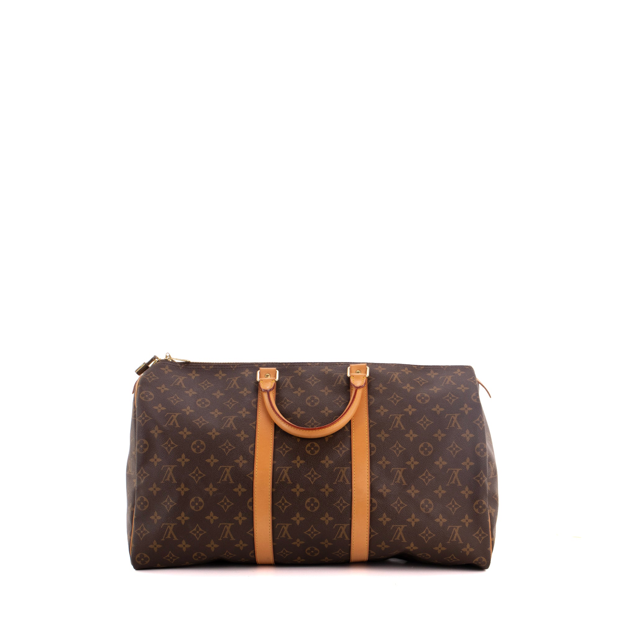 LOUIS VUITTON - Sac de voyage Keepall 50 Louis Vuitton en toile monogrammée vintage