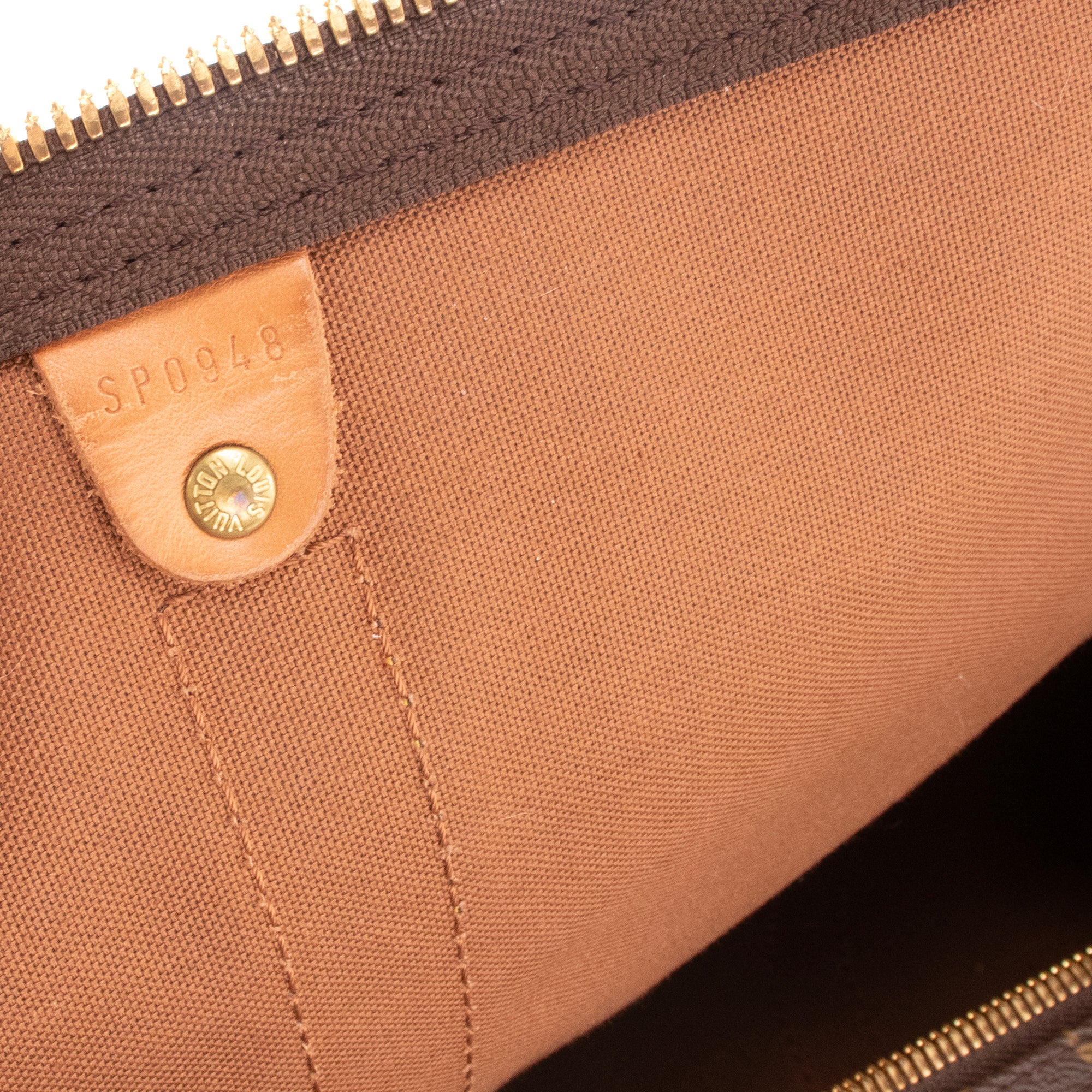 LOUIS VUITTON - Sac de voyage Keepall 50 Louis Vuitton en toile monogrammée vintage