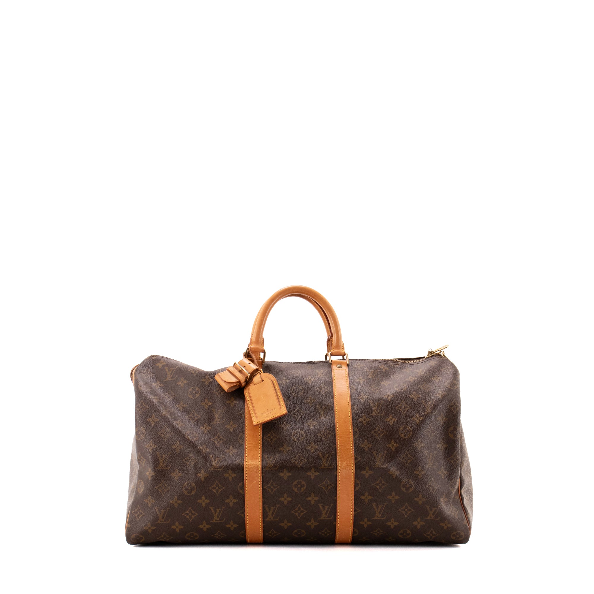 LOUIS VUITTON - Sac de voyage Keepall 50 Louis Vuitton en toile monogrammée vintage