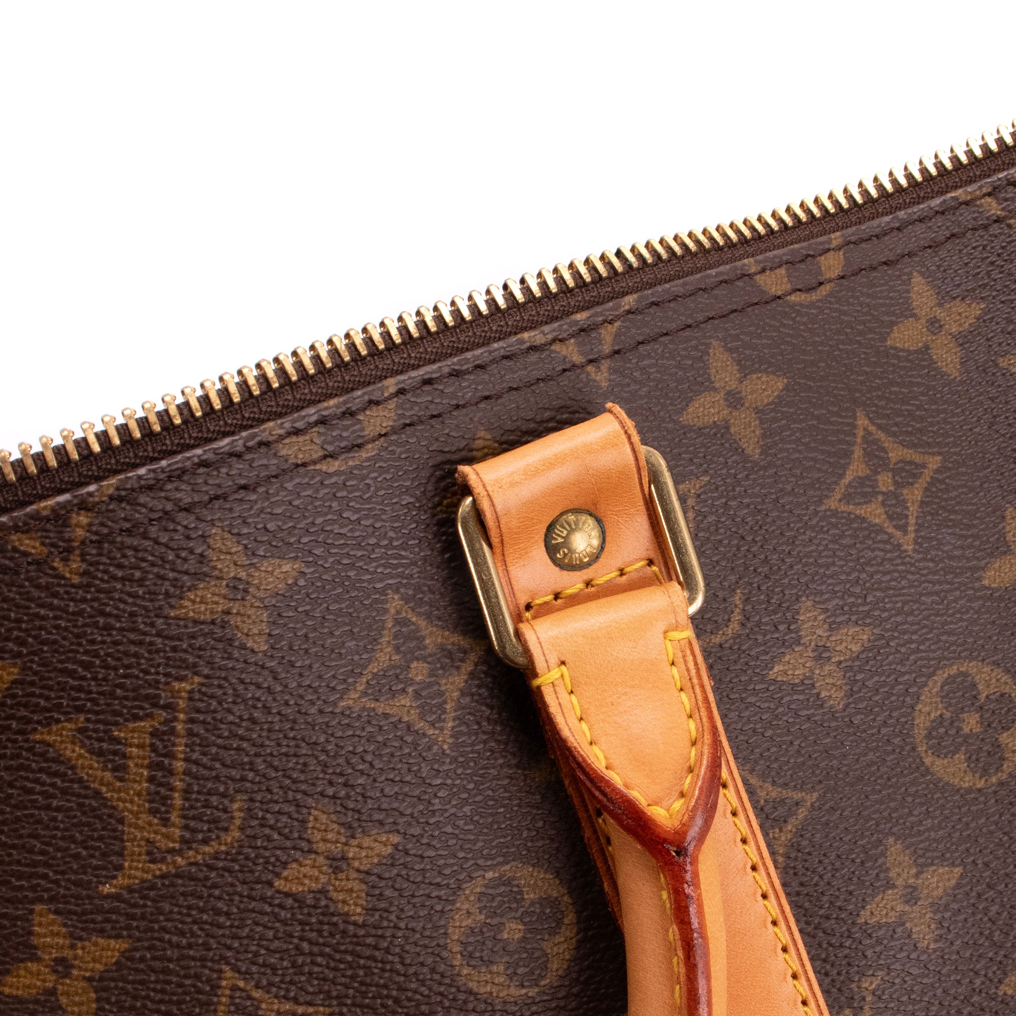 LOUIS VUITTON - Sac de voyage Keepall 55 bandoulière Louis Vuitton en toile enduite monogrammée vintage