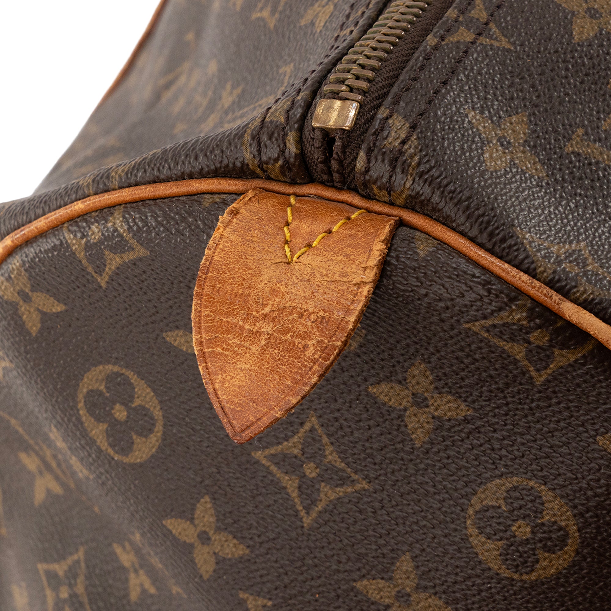 LOUIS VUITTON - Sac de voyage Keepall 55 Louis Vuitton en toile enduite monogrammée vintage