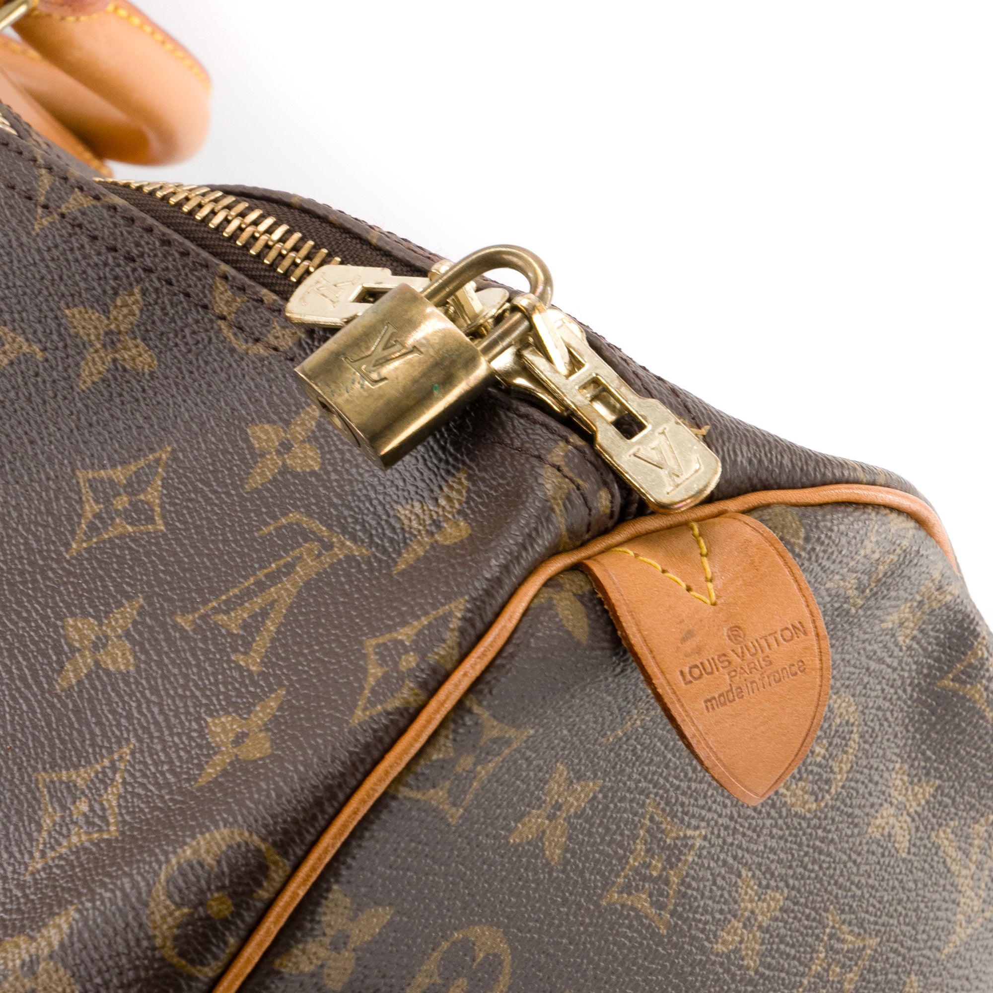LOUIS VUITTON - Sac de voyage Keepall 55 Louis Vuitton en toile enduite monogrammée vintage