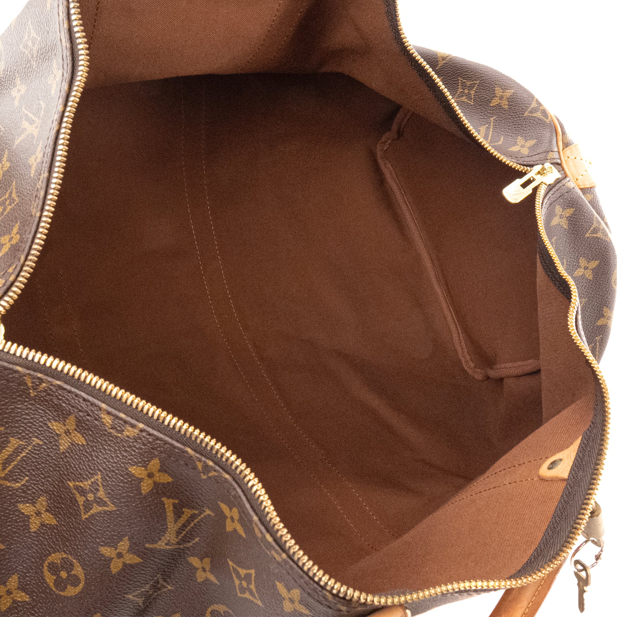 LOUIS VUITTON - Sac de voyage Keepall 55 Louis Vuitton en toile enduite monogrammée vintage