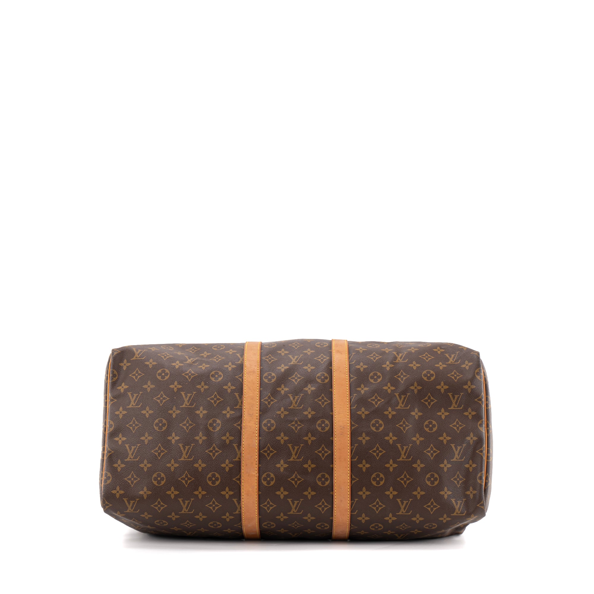 LOUIS VUITTON - Sac de voyage Keepall 55 Louis Vuitton en toile enduite monogrammée vintage