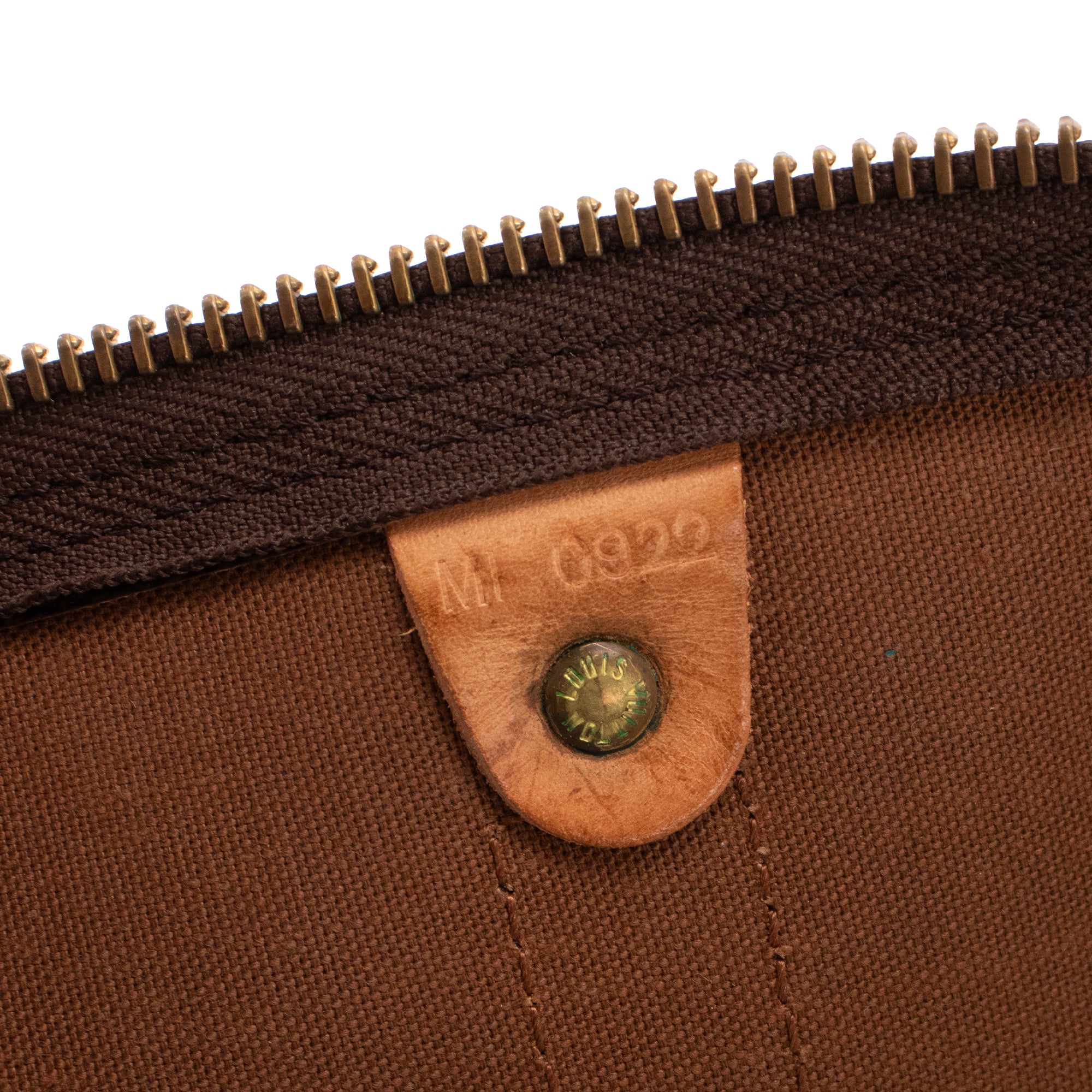LOUIS VUITTON - Sac de voyage Keepall 55 Louis Vuitton en toile enduite monogrammée vintage
