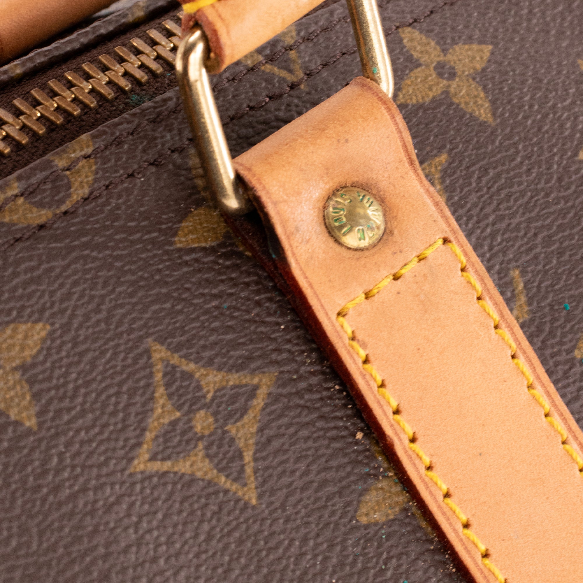 LOUIS VUITTON - Sac de voyage Keepall 55 Louis Vuitton en toile enduite monogrammée vintage