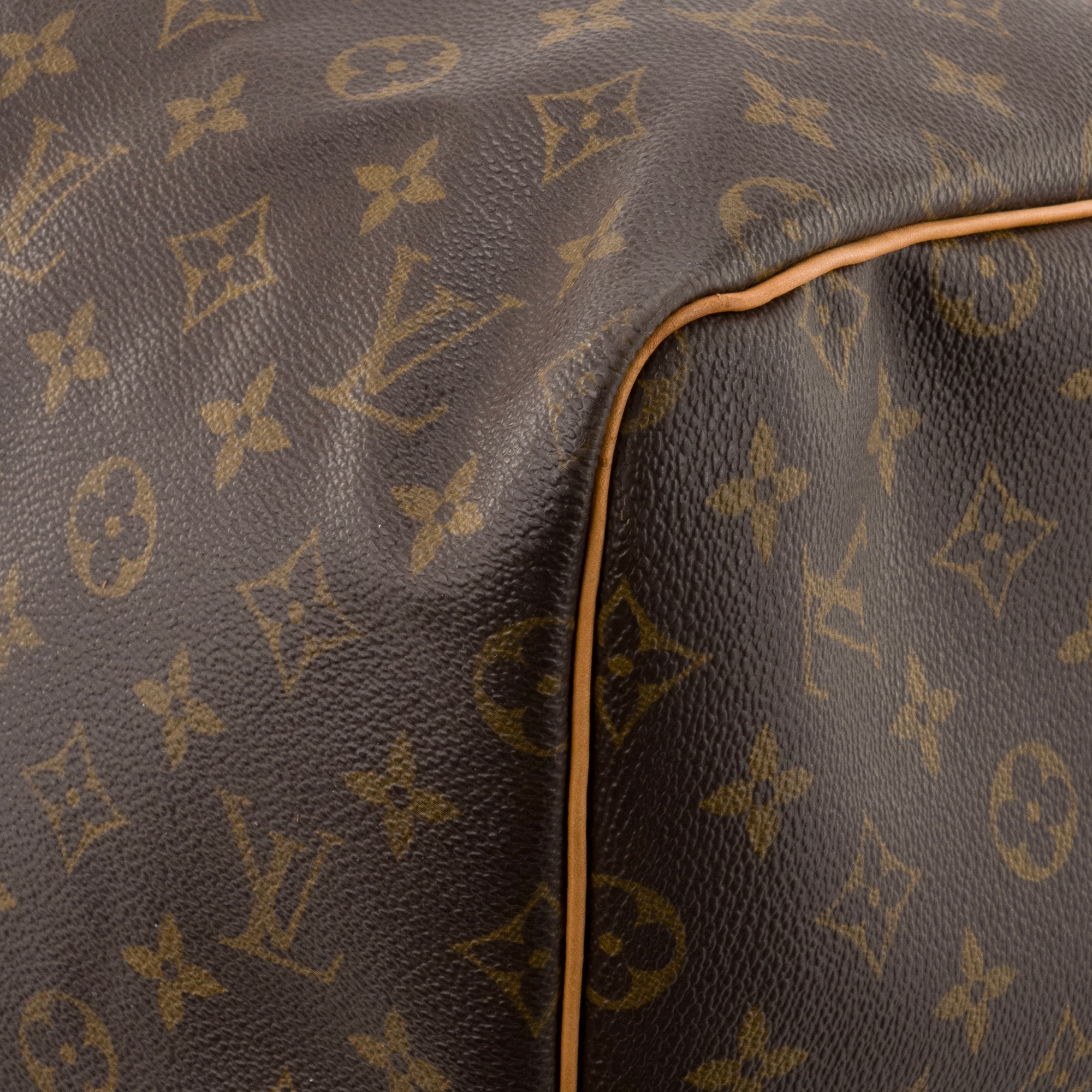 LOUIS VUITTON - Sac de voyage Keepall 55 Louis Vuitton en toile enduite monogrammée vintage