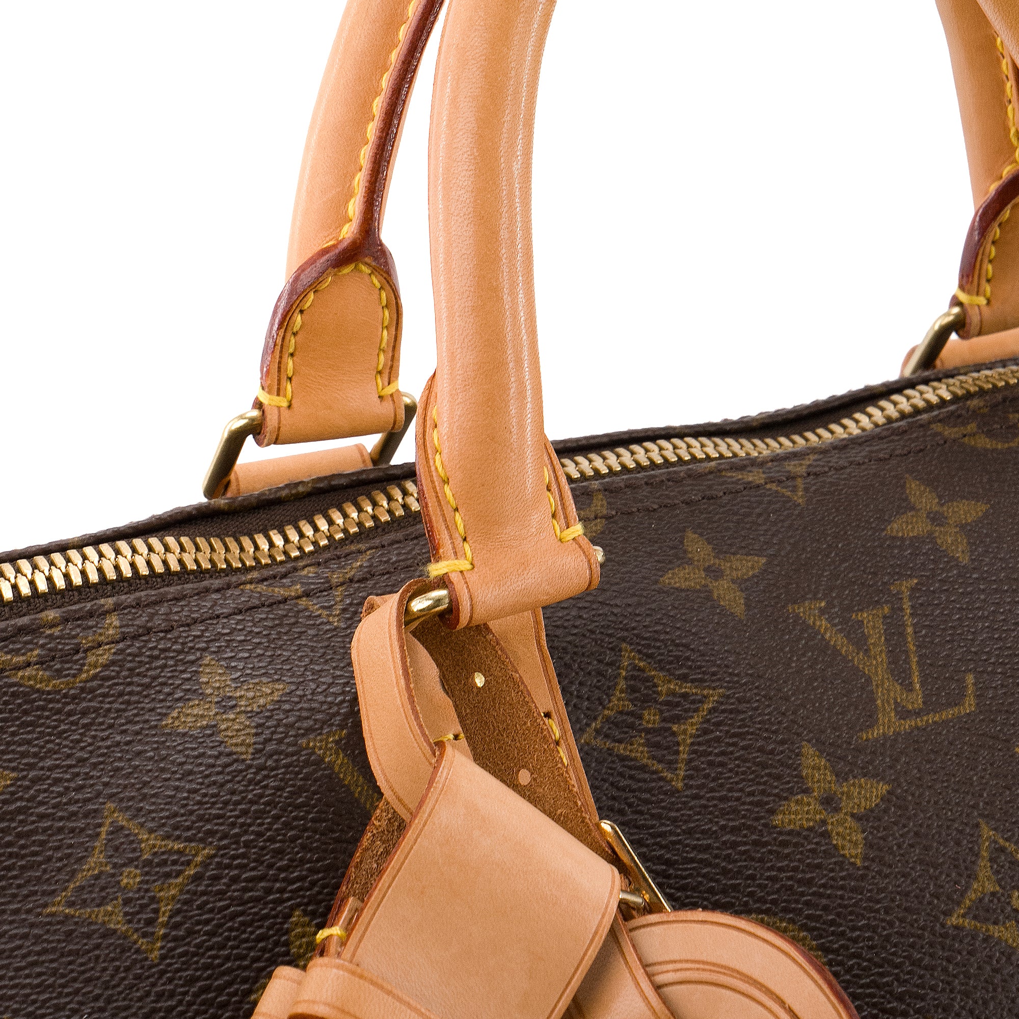 LOUIS VUITTON - Sac de voyage Keepall 55 Louis Vuitton en toile enduite monogrammée vintage