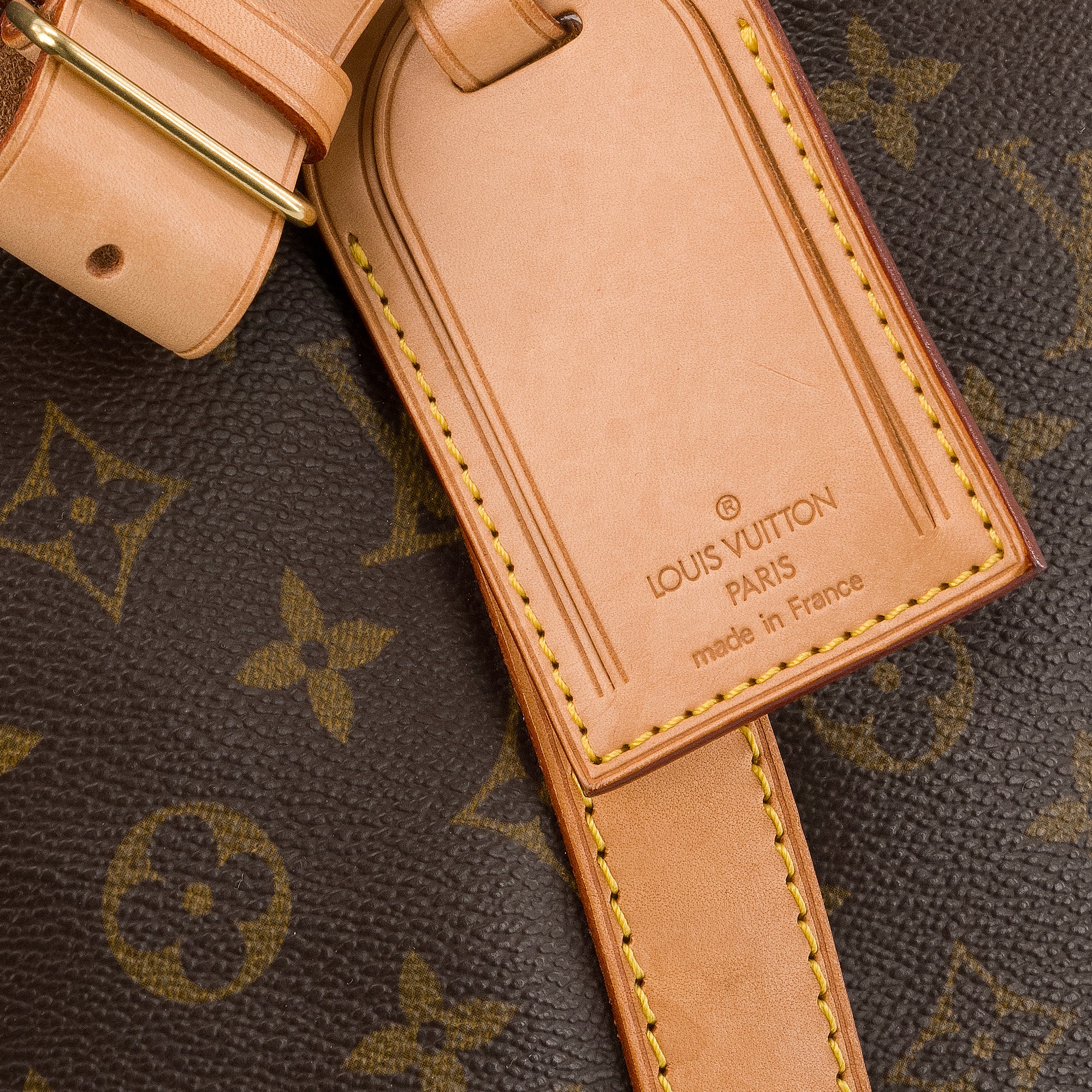 LOUIS VUITTON - Sac de voyage Keepall 55 Louis Vuitton en toile enduite monogrammée vintage