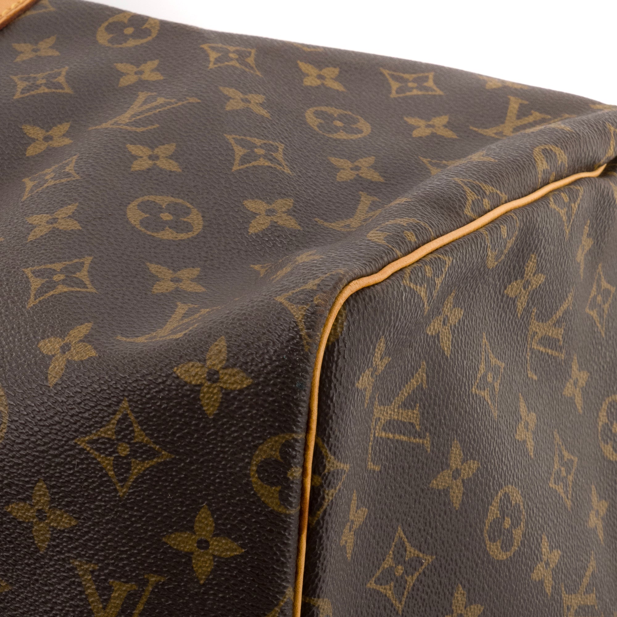 LOUIS VUITTON - Sac de voyage Keepall 55 Louis Vuitton en toile enduite monogrammée vintage