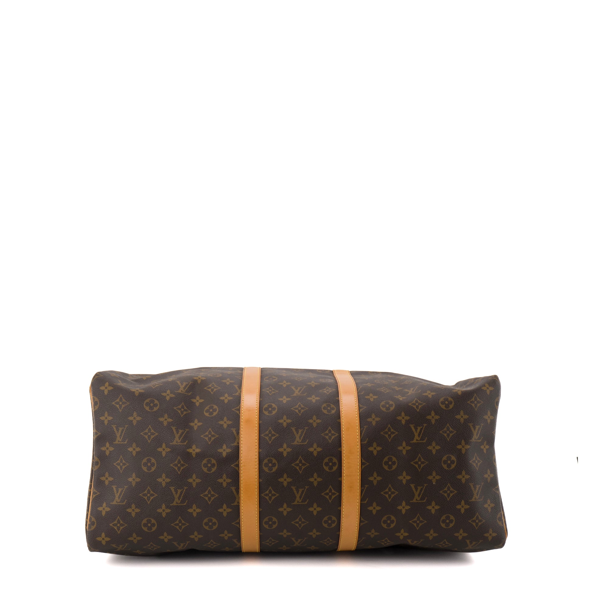 LOUIS VUITTON - Sac de voyage Keepall 55 Louis Vuitton en toile enduite monogrammée vintage