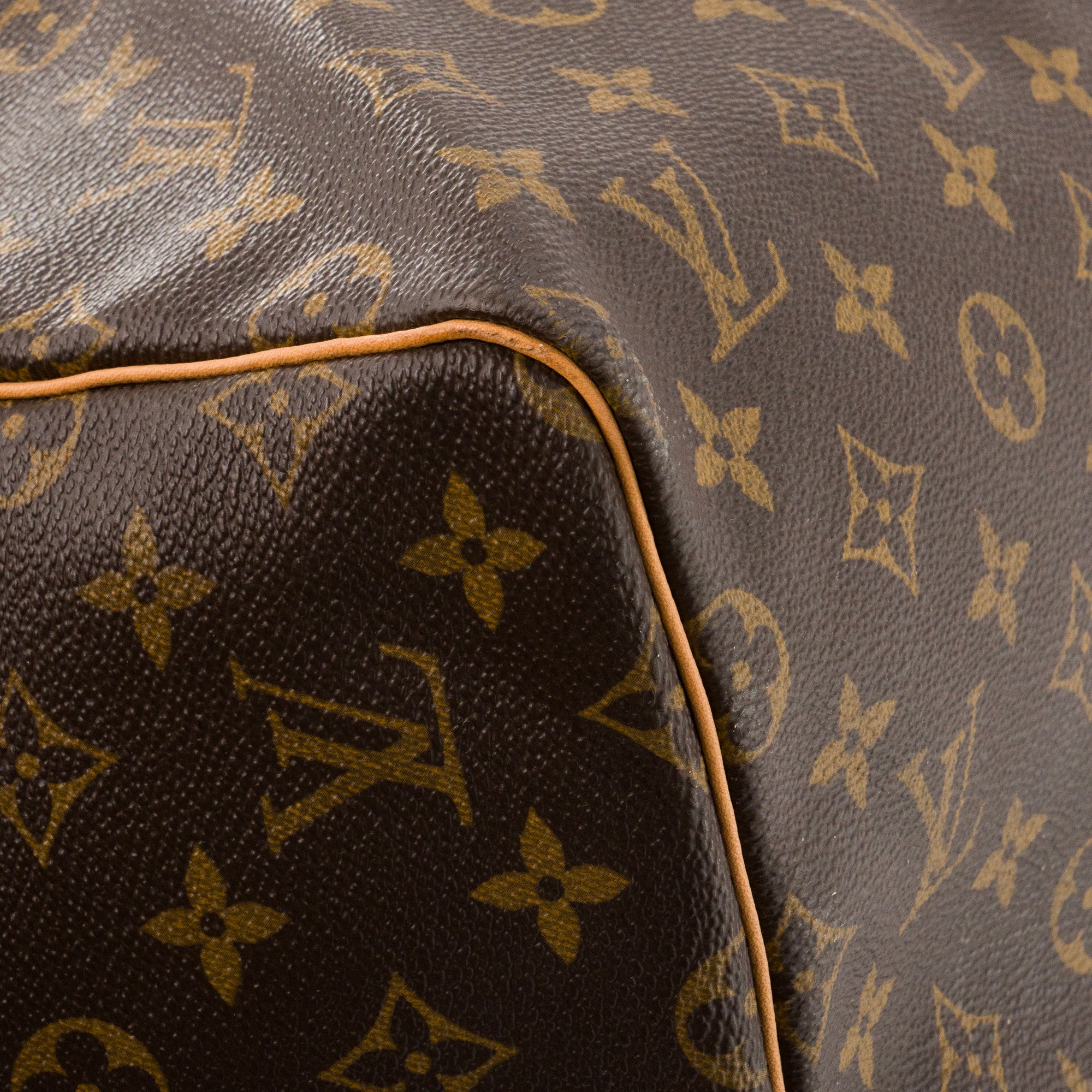 LOUIS VUITTON - Sac de voyage Keepall 55 Louis Vuitton en toile monogrammée marron vintage