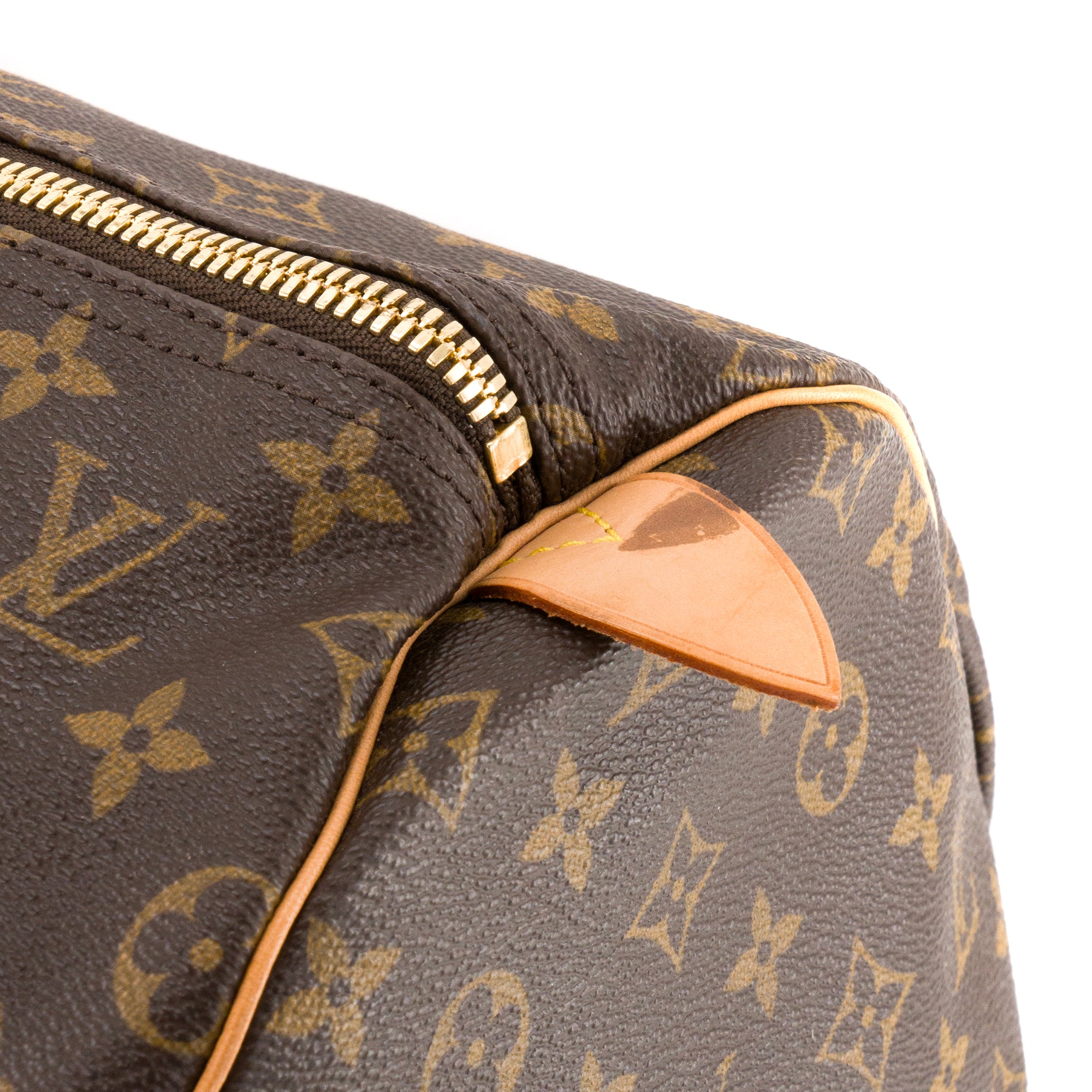 LOUIS VUITTON - Sac de voyage Keepall 55 Louis Vuitton en toile monogrammée marron vintage