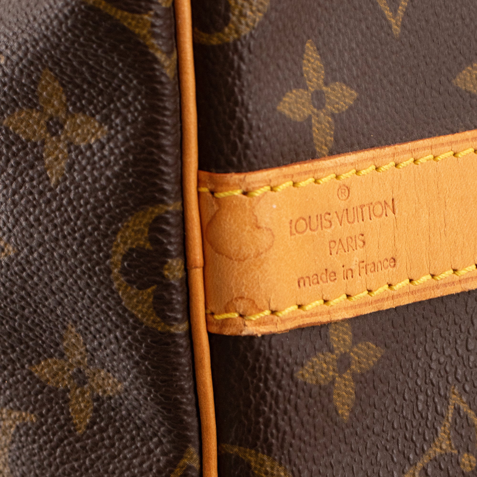 LOUIS VUITTON - Sac de voyage Keepall 55 Louis Vuitton en toile enduite monogrammée vintage