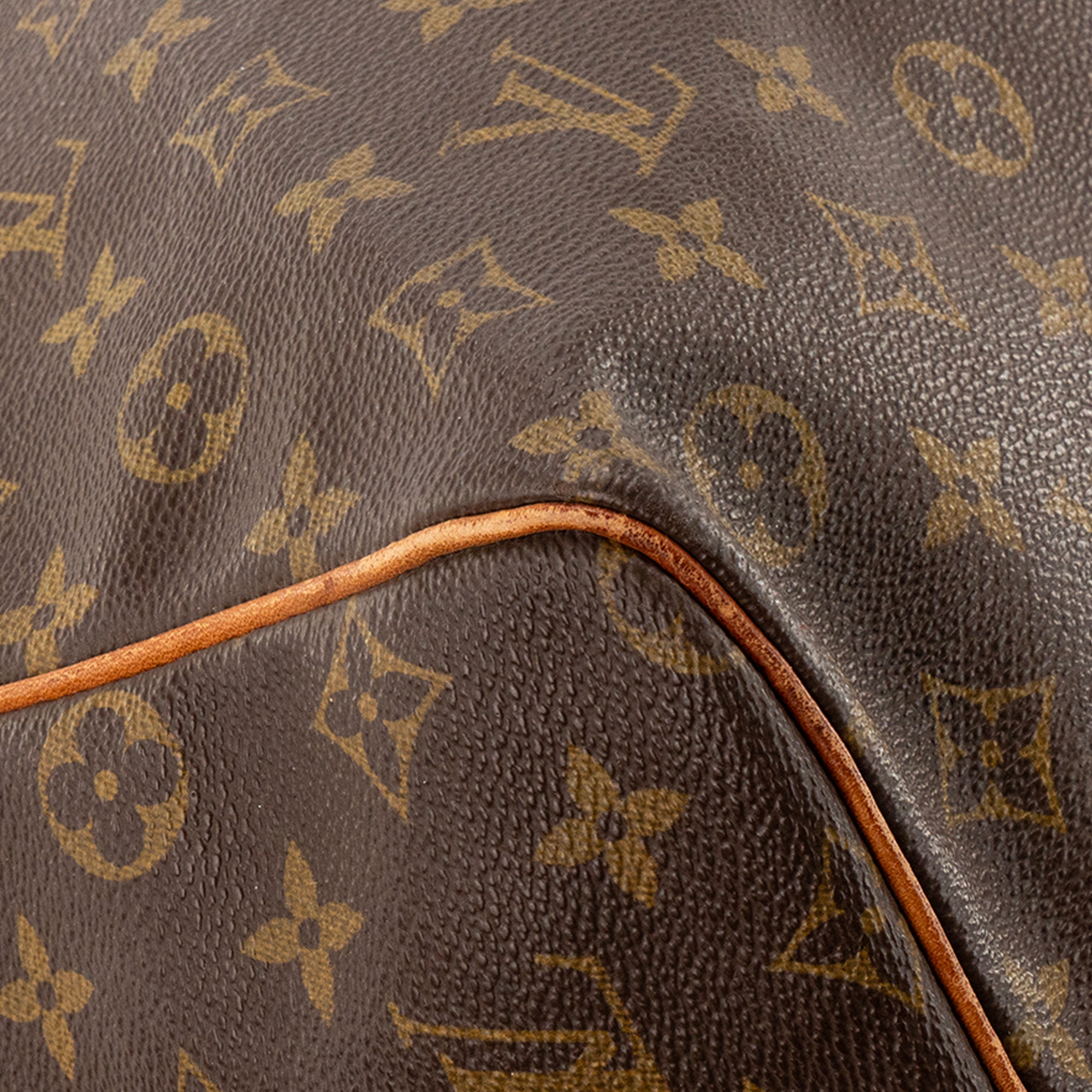 LOUIS VUITTON - Sac de voyage Keepall 60 Louis Vuitton en toile enduite monogrammée marron
