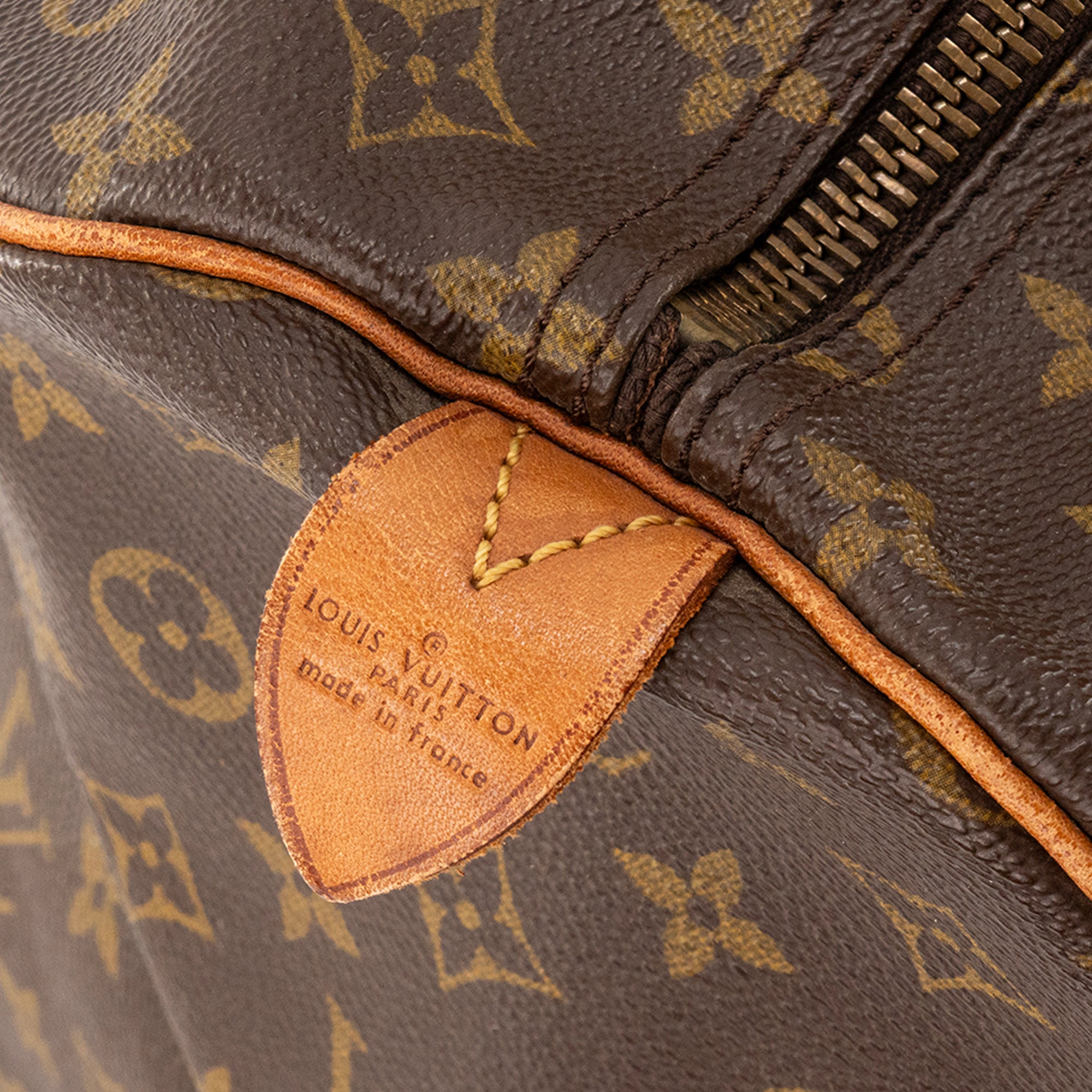 LOUIS VUITTON - Sac de voyage Keepall 60 Louis Vuitton en toile enduite monogrammée marron